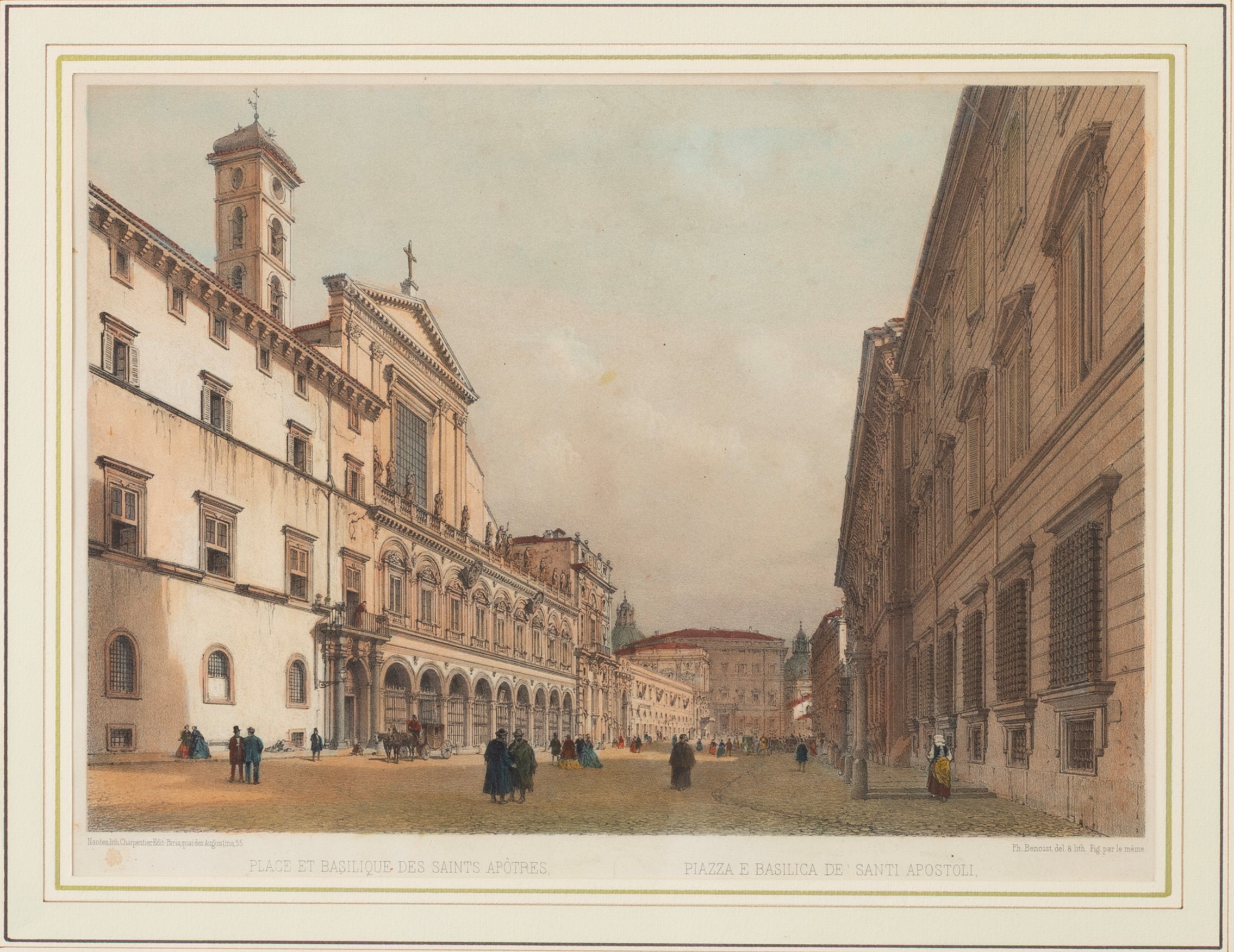 Philippe Benoist, Felix Benoist - Vedute di Roma (sei litografie acquarellate)