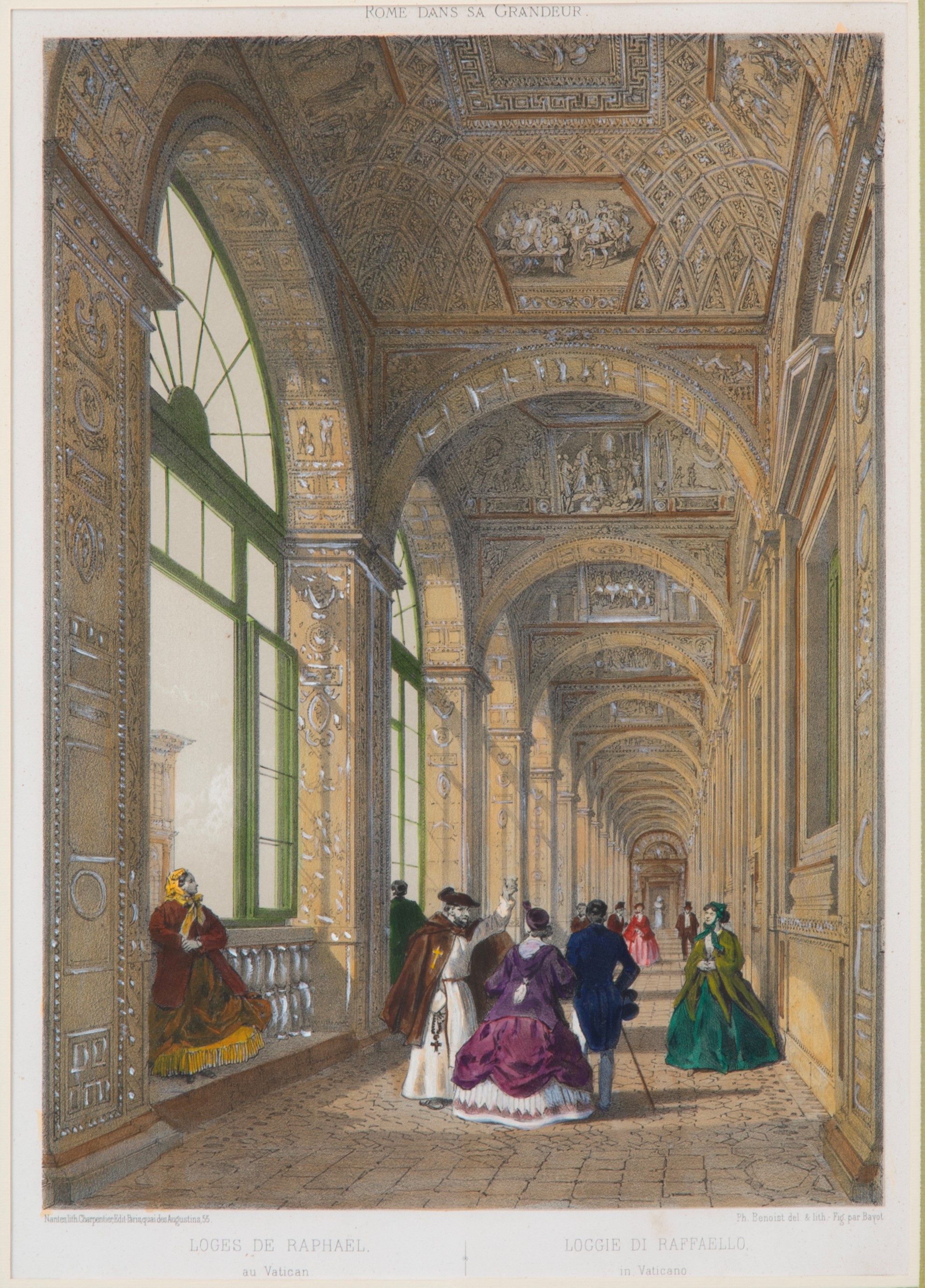 Philippe Benoist, Felix Benoist - Vedute di Roma (sei litografie acquarellate)