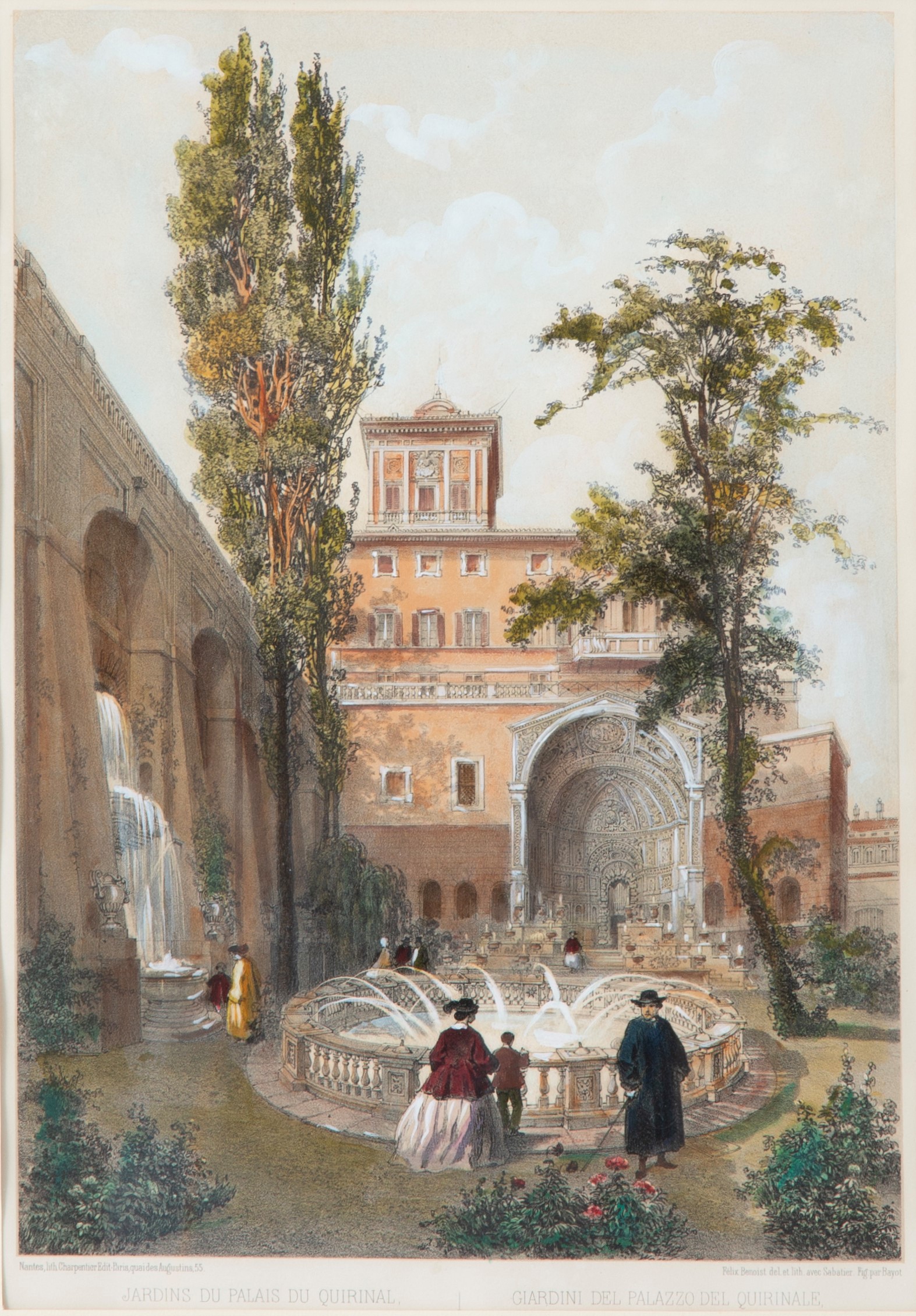 Philippe Benoist, Felix Benoist - Vedute di Roma (sei litografie acquarellate)