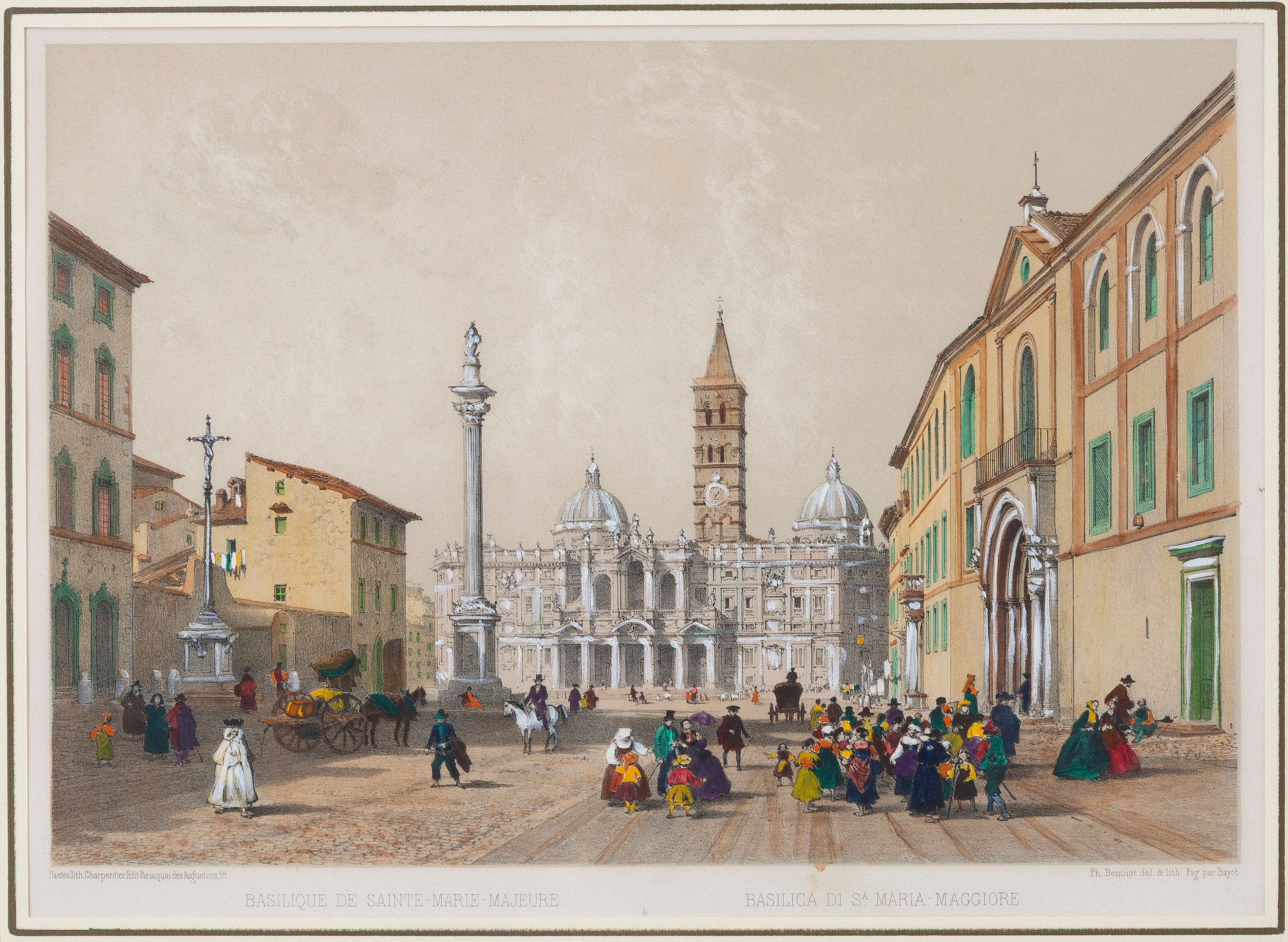 Philippe Benoist, Felix Benoist - Vedute di Roma (sei litografie acquarellate)