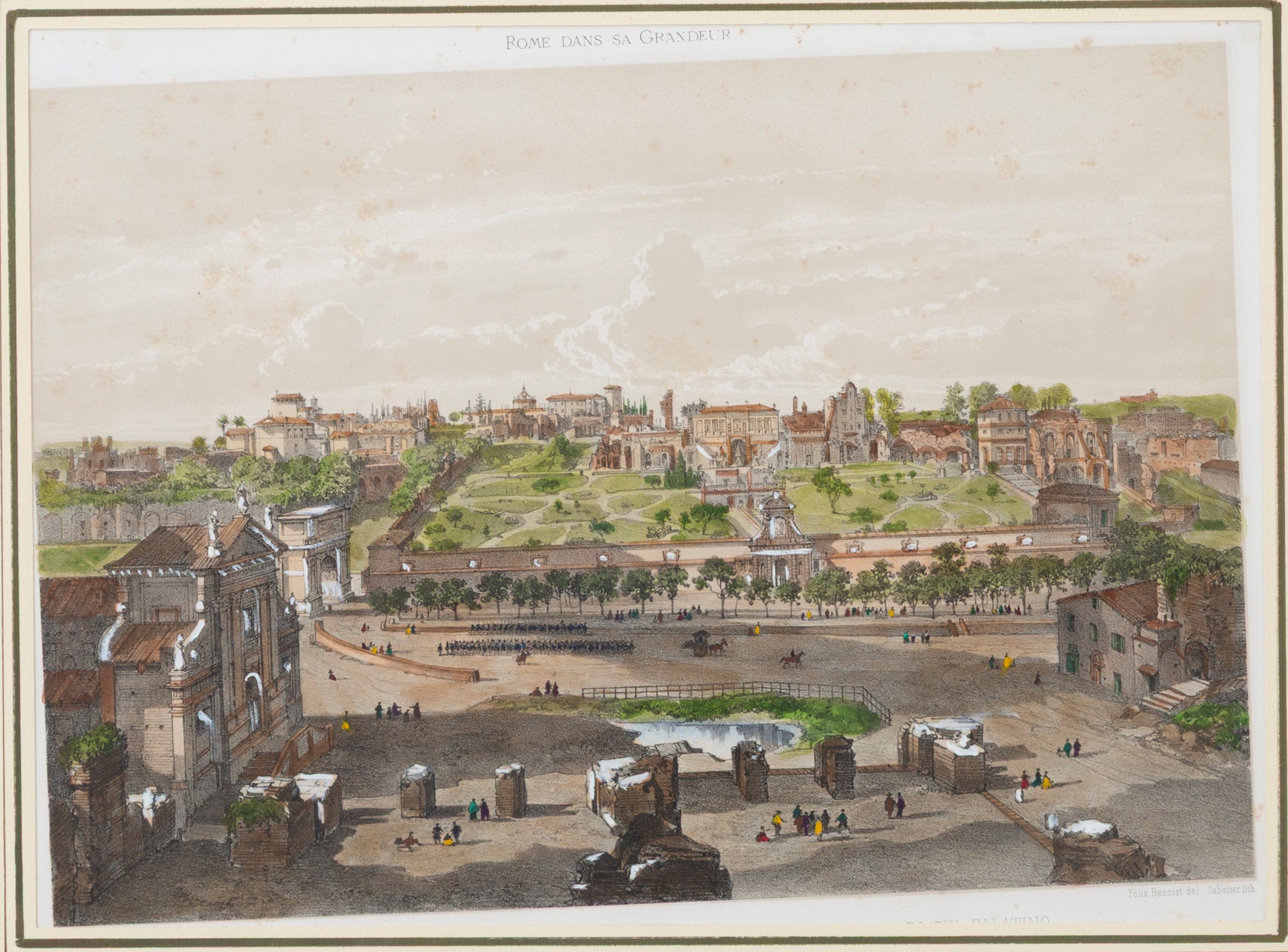 Philippe Benoist, Felix Benoist - Vedute di Roma (sei litografie acquarellate)