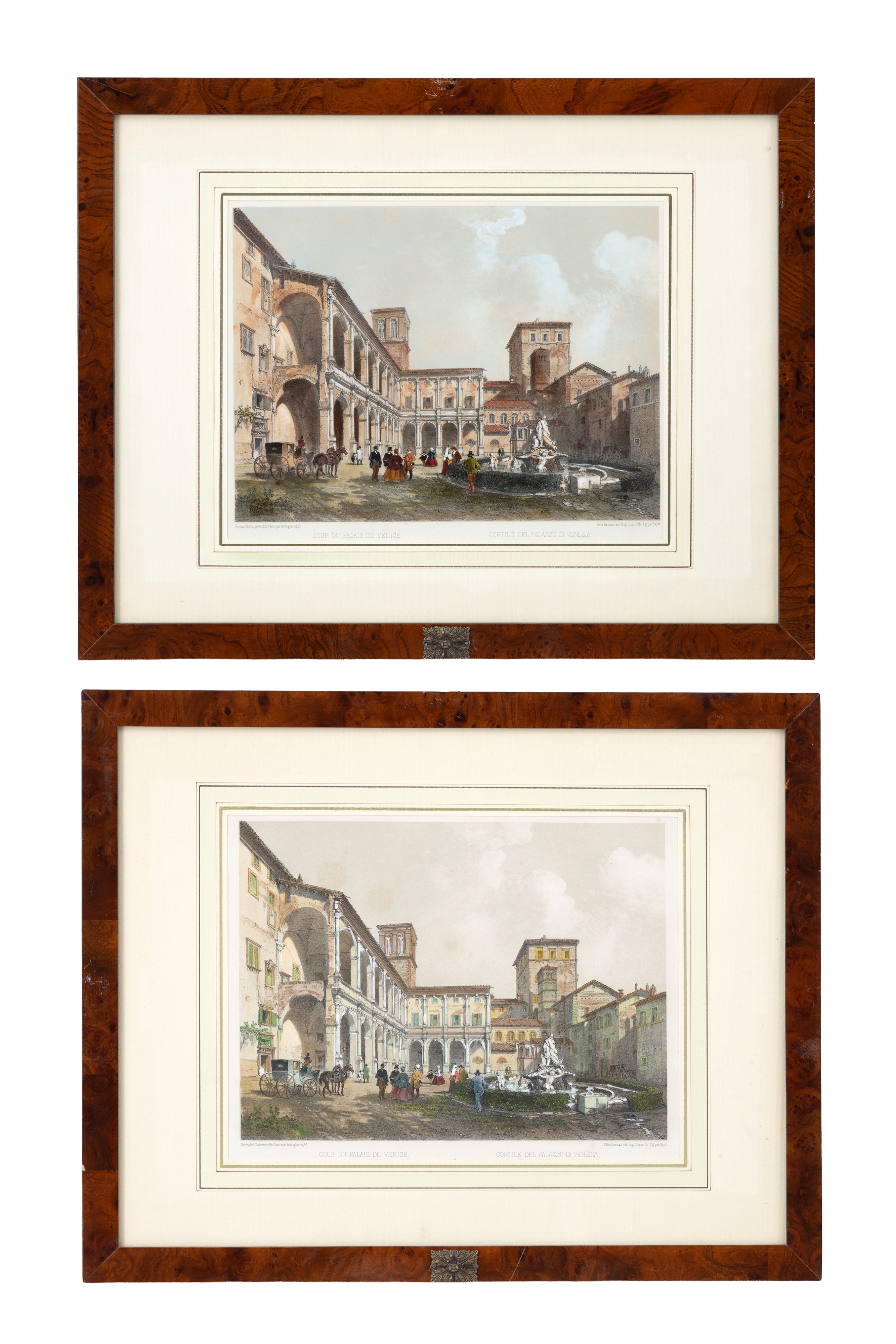 Philippe Benoist - Vedute di Roma (sei litografie acquarellate)