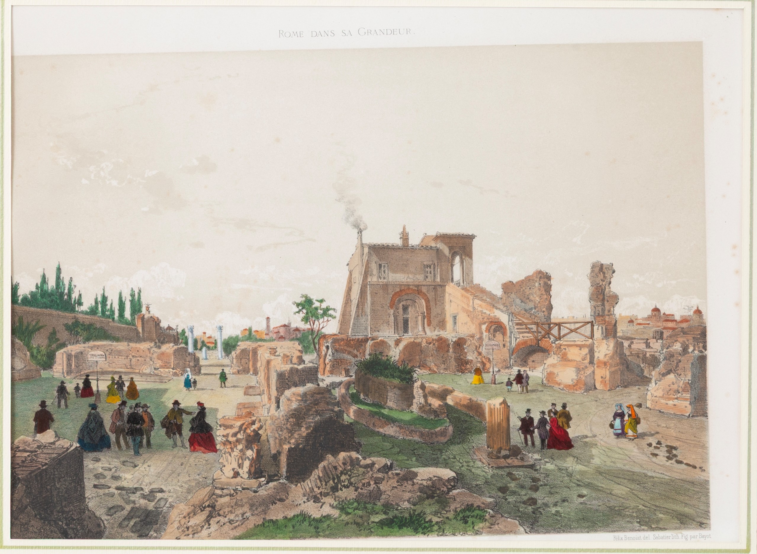 Philippe Benoist, Felix Benoist - Vedute di Roma – serie di sei litografie acquarellate