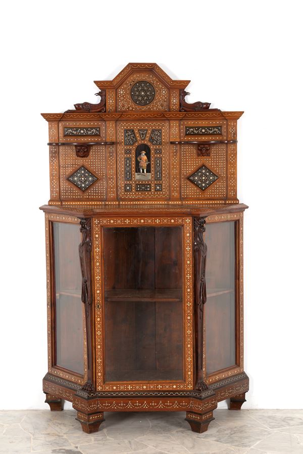 ADRIANO  BRAMBILLA - Display cabinet with shelf 
