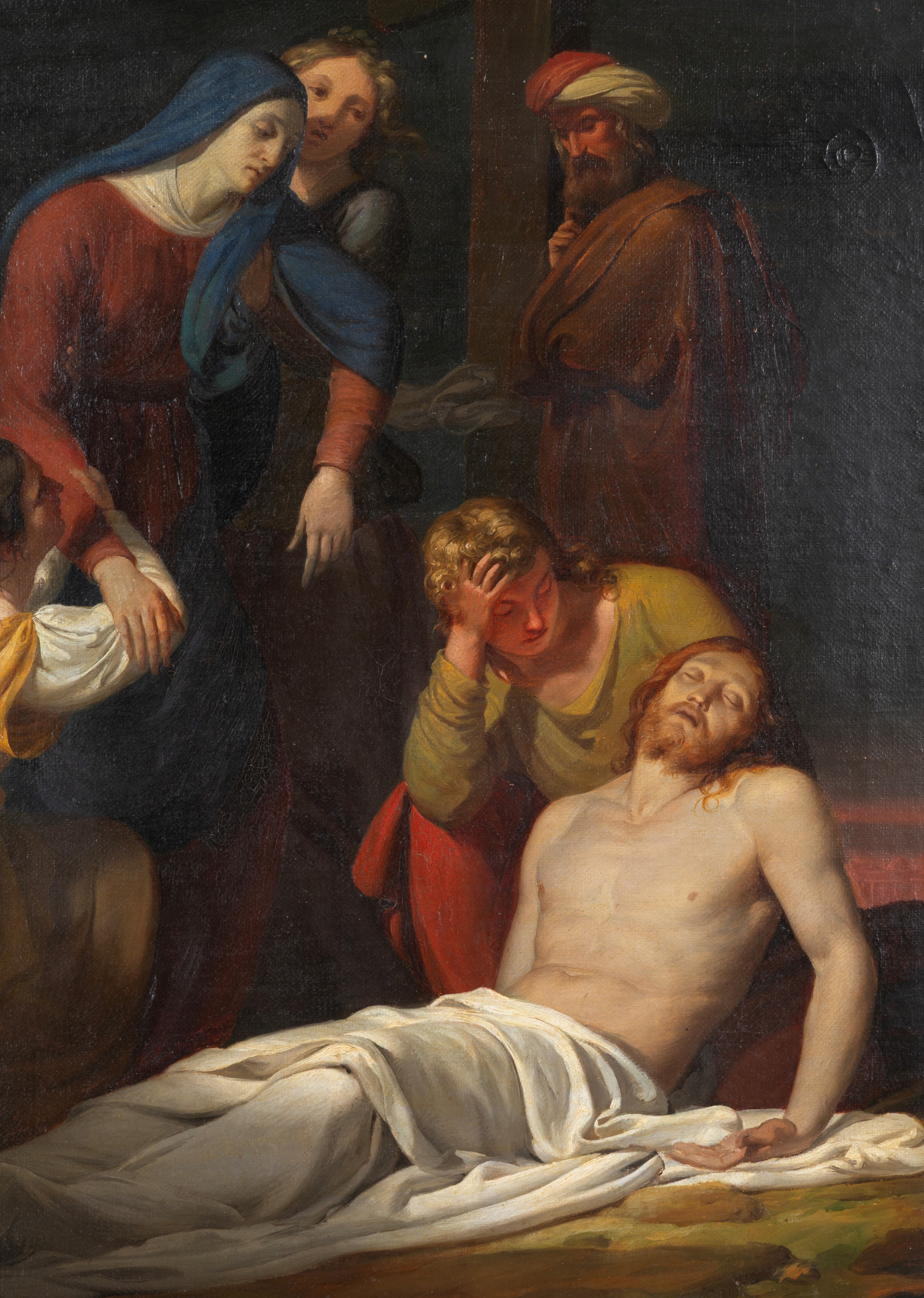 Dipinto, Deposizione di Cristo, olio su tela (XIX secolo circa)