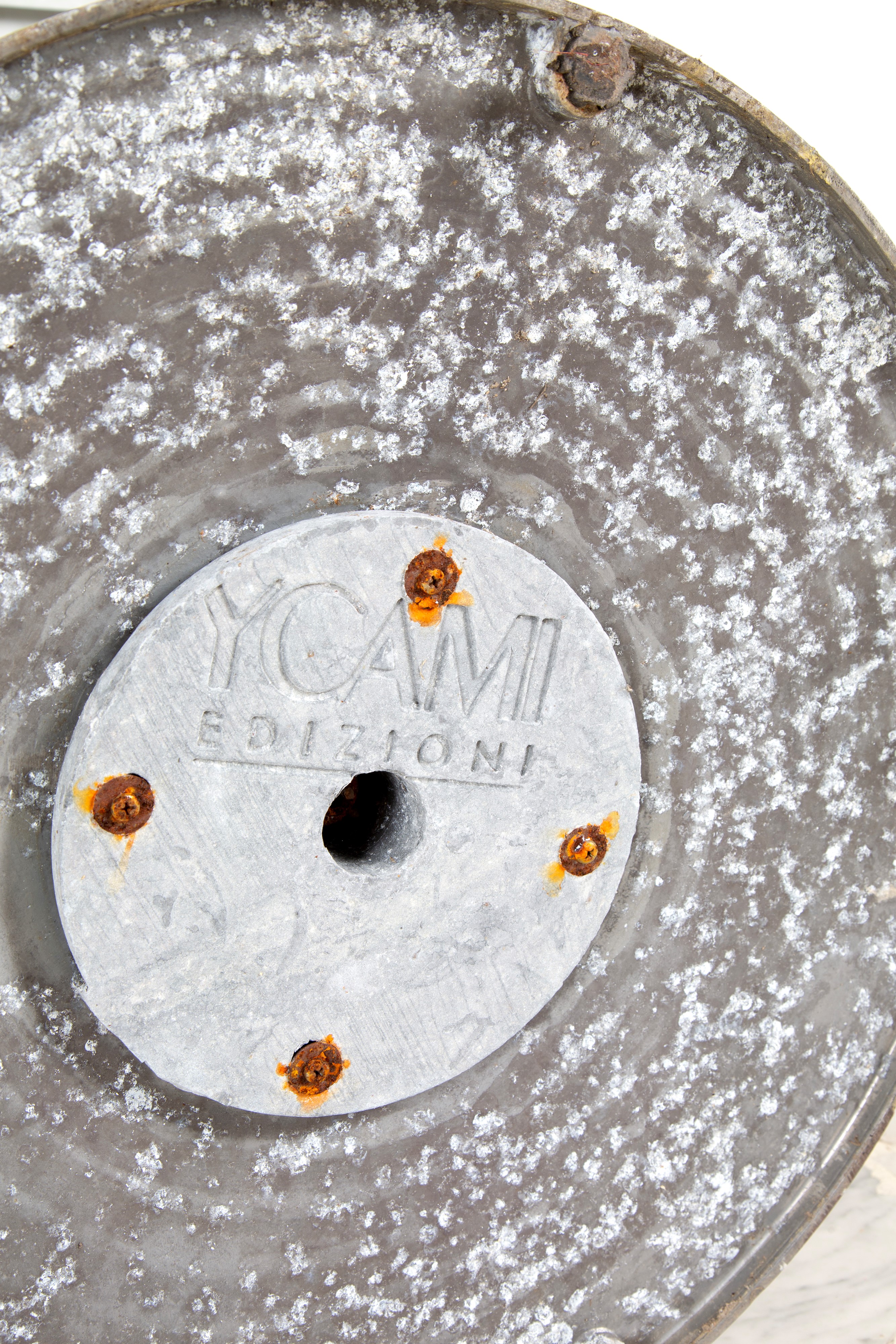 YCAMI, Quattro tavolini in alluminio e ferro verniciato (anni '90)