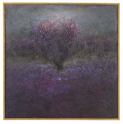 Paesaggio, tecnica mista su tela