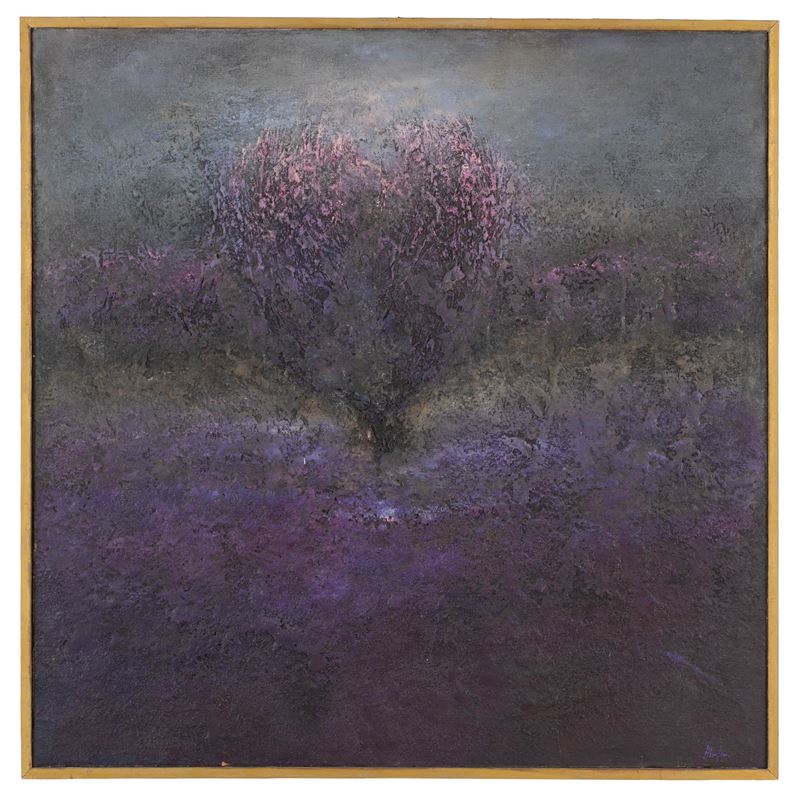 Elio Monfrini - Paesaggio, tecnica mista su tela