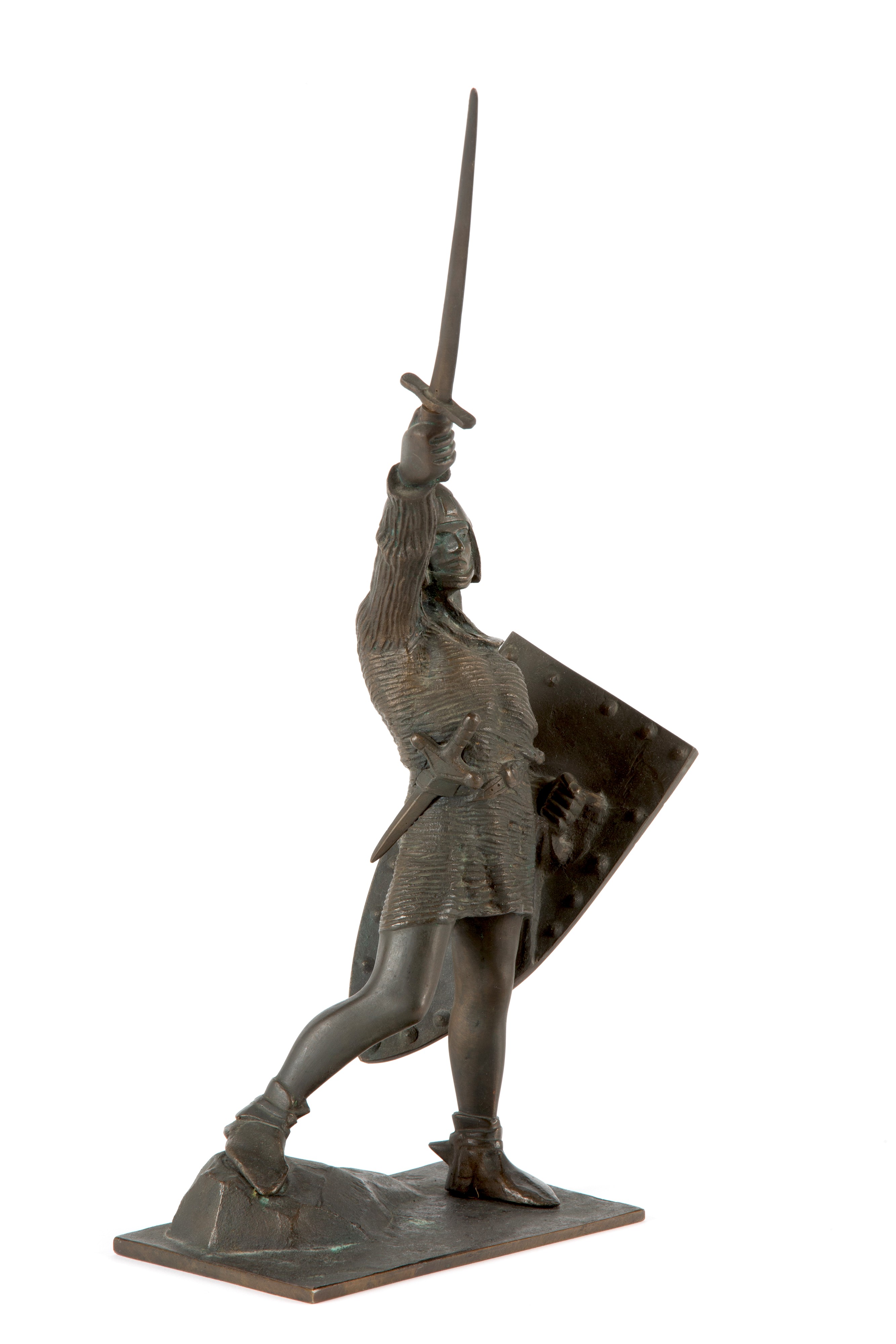 Enrico Butti - Scultura in bronzo raffigurante «Alberto da Giussano»