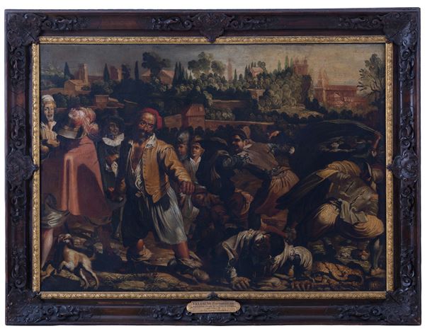 FRANCESCO  VILLAMENA - Painting "THE BRAWL OF BRUTTOBUONO"