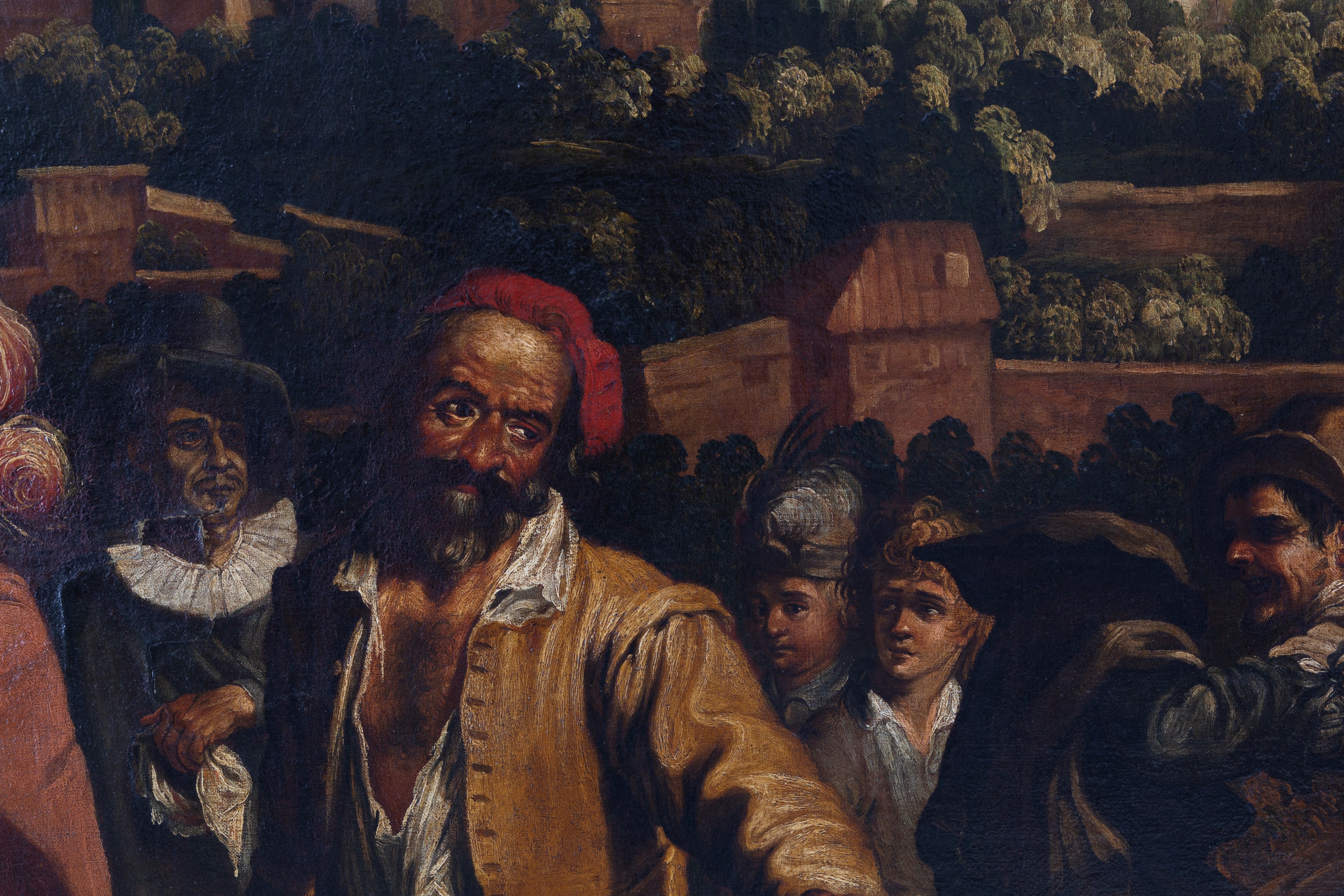 Francesco Villamena - La rissa di Brutobuono, olio su tela