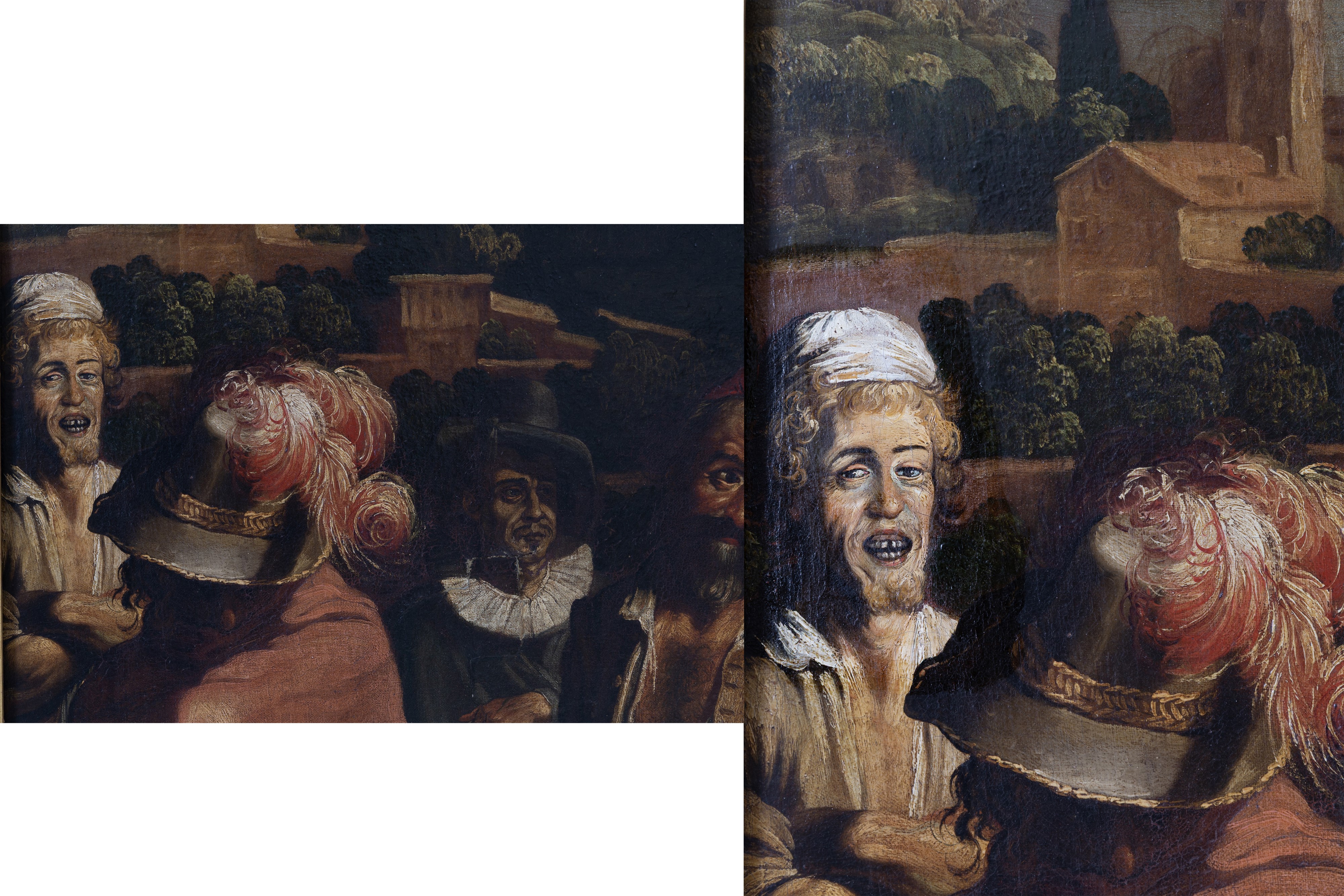 Francesco Villamena - La rissa di Brutobuono, olio su tela