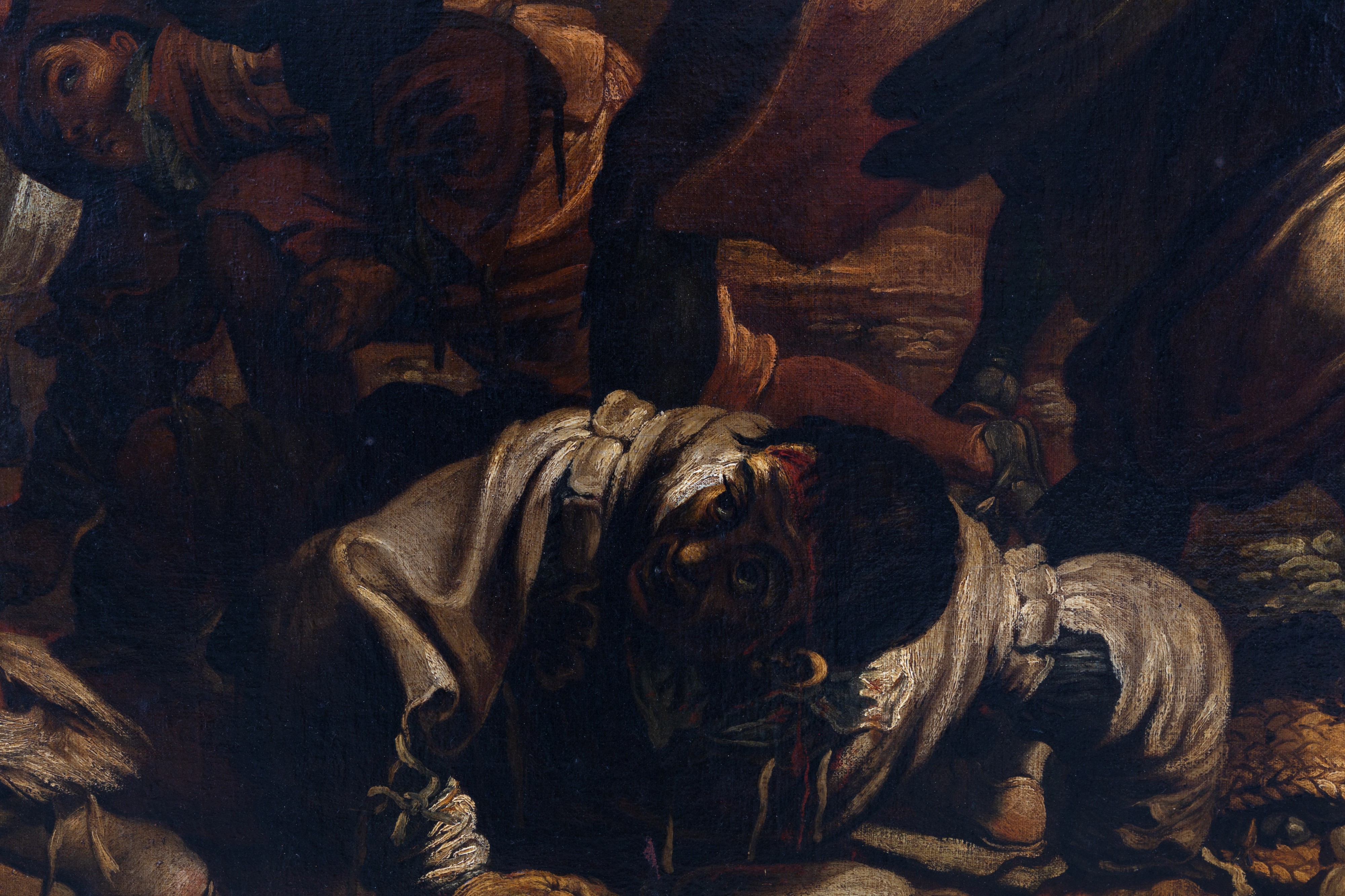 Francesco Villamena - La rissa di Brutobuono, olio su tela