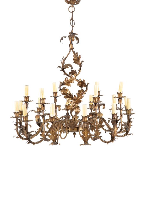 Eighteen-light chandelier