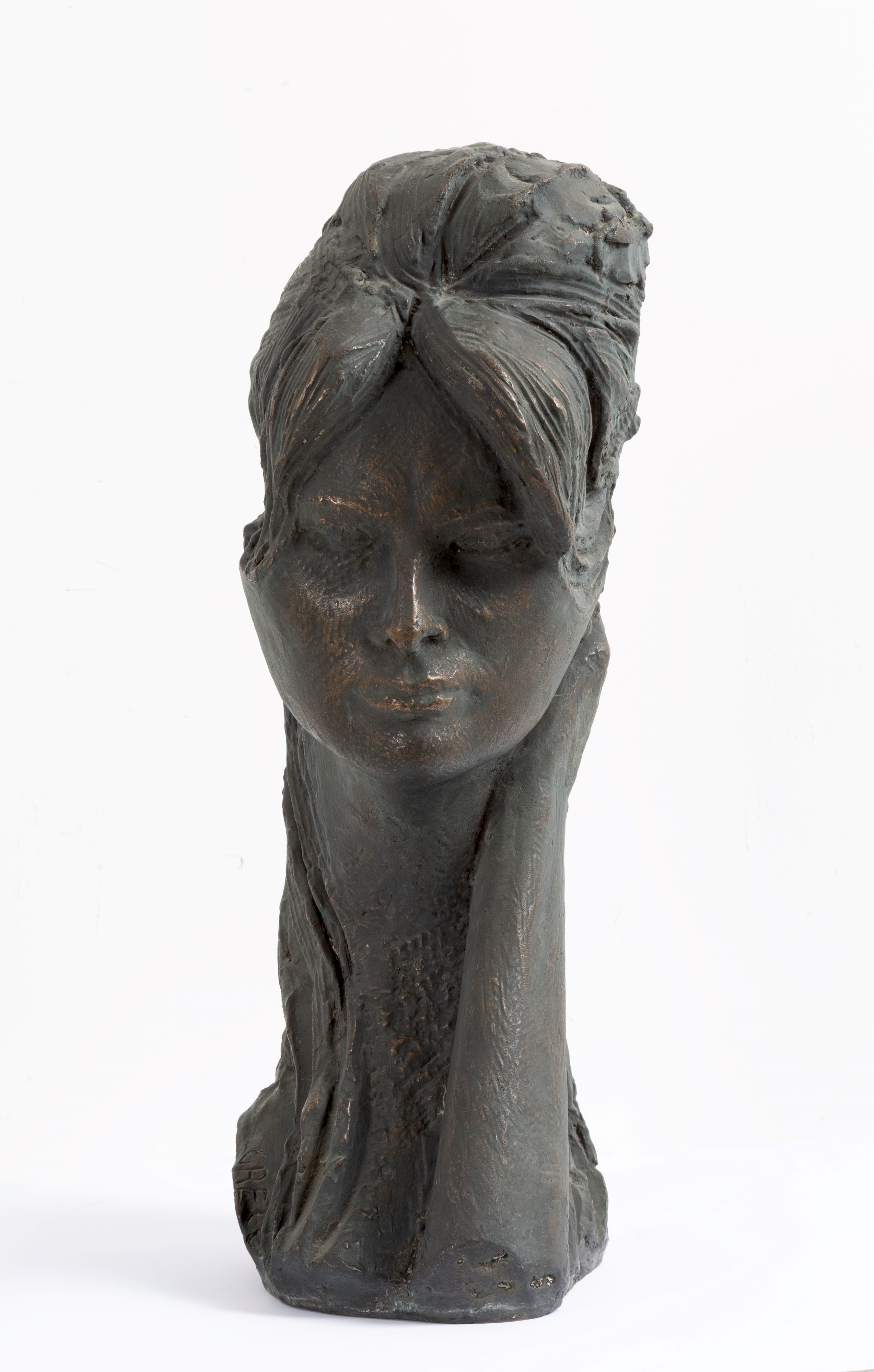 Emilio Greco - Maria Baldassare (1967) scultura in bronzo patinato