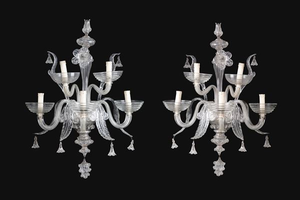 Pair of wall lamps