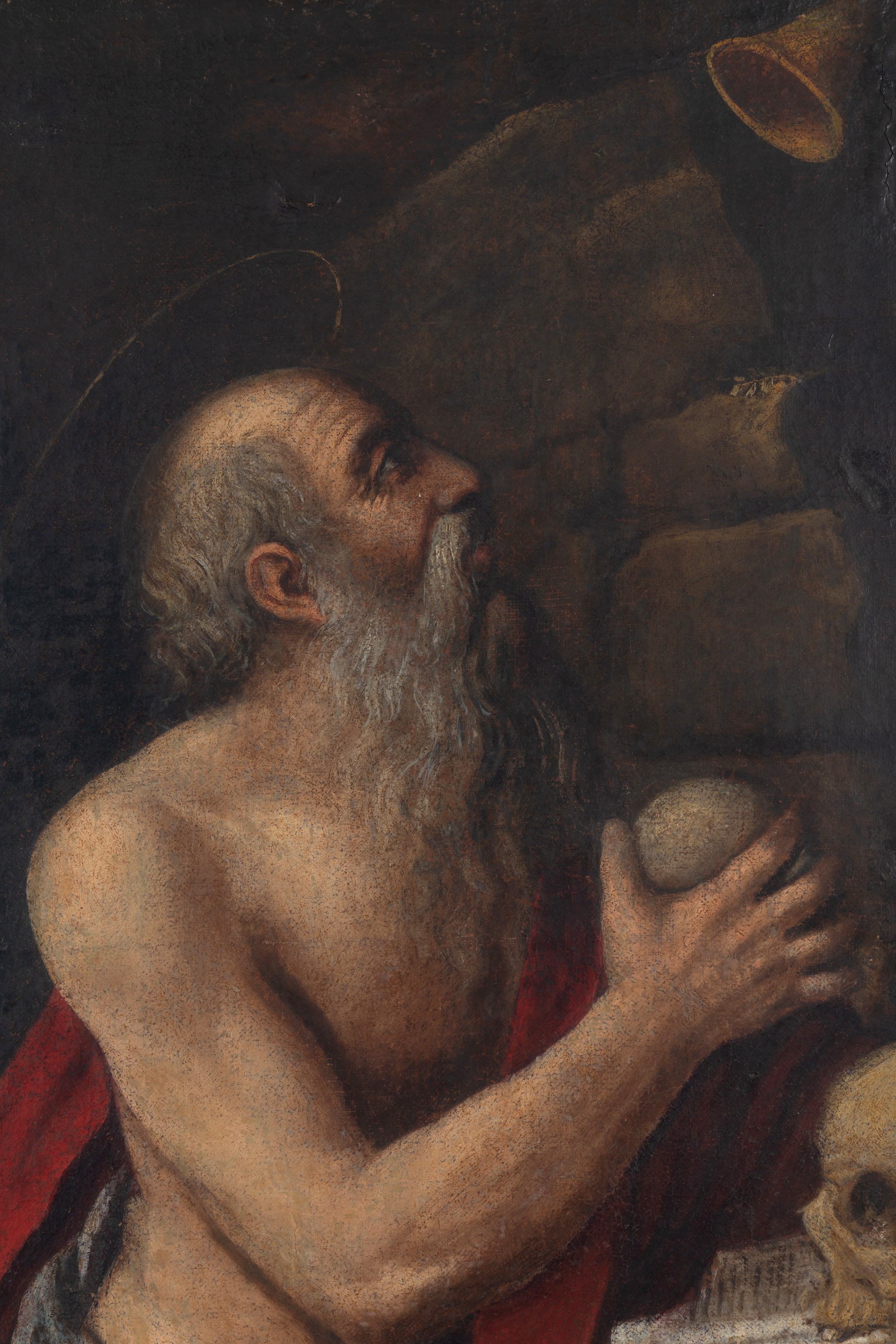 Dipinto, San Girolamo penitente, olio su tela (XVII secolo)