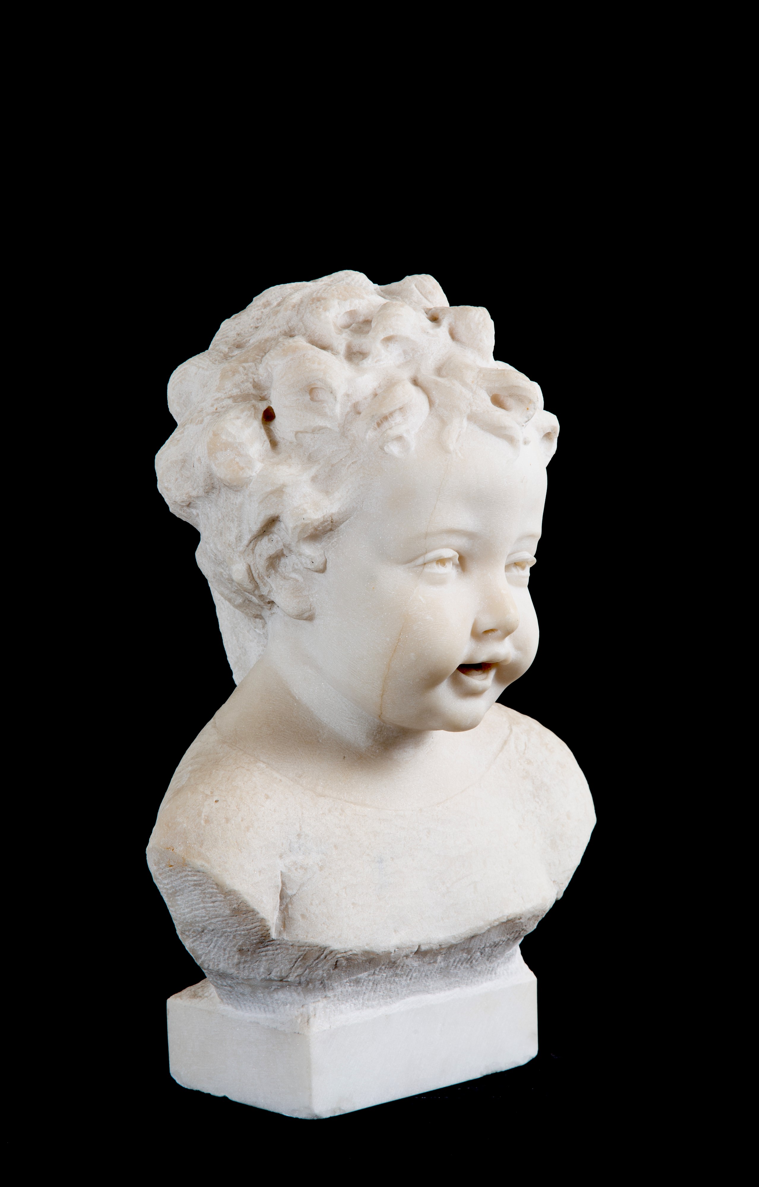 Scultura in marmo, Busto di bimbo, XX secolo