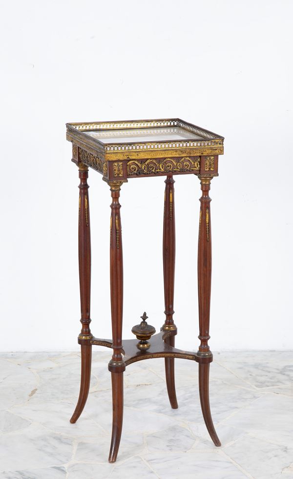 Cabinet with marble top