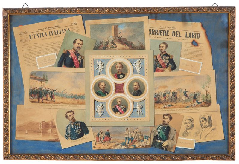 Carlo Toscani - Souvenirs de la guerre d'Italie, 1859, acquarello su carta