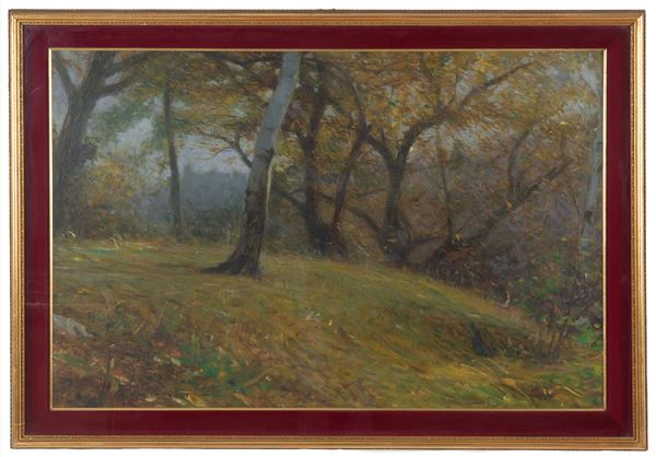 BERTINI GUIDO - Painting "WOOD"