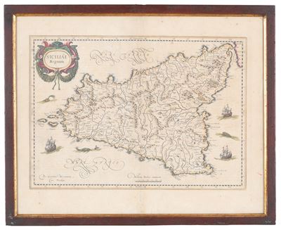 Carta geografica storica della Sicilia, XIX secolo