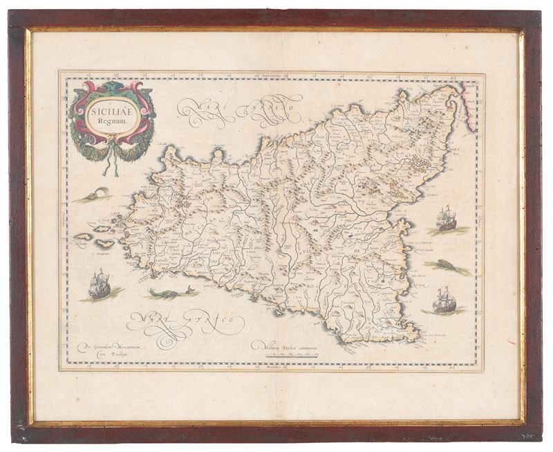 Carta geografica storica della Sicilia, XIX secolo