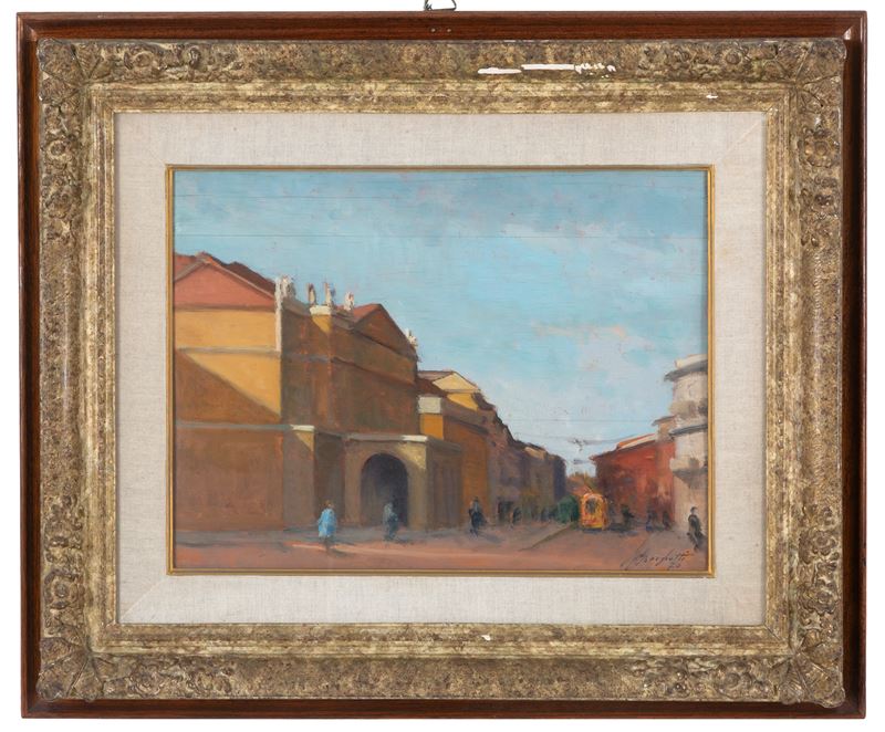 Mario Borgiotti - Dipinto "la Scala"