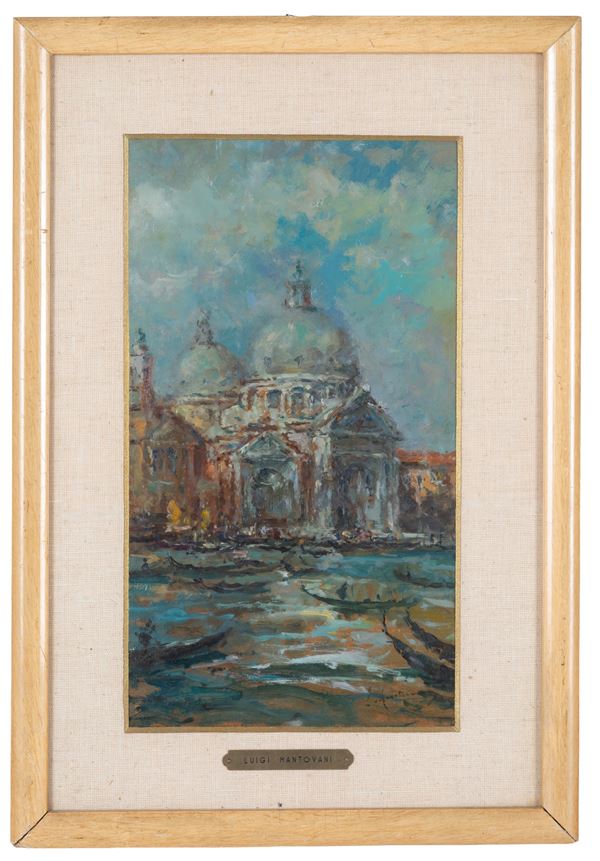 LUIGI MANTOVANI - Painting "BASILICA OF OUR LADY OF HEALTH"