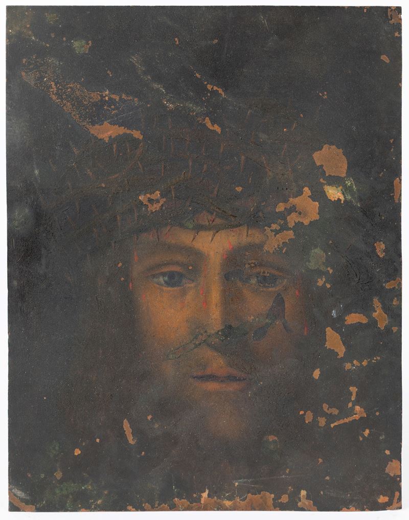 Dipinto su rame, Cristo incoronato di spine (inizi XVIII secolo)