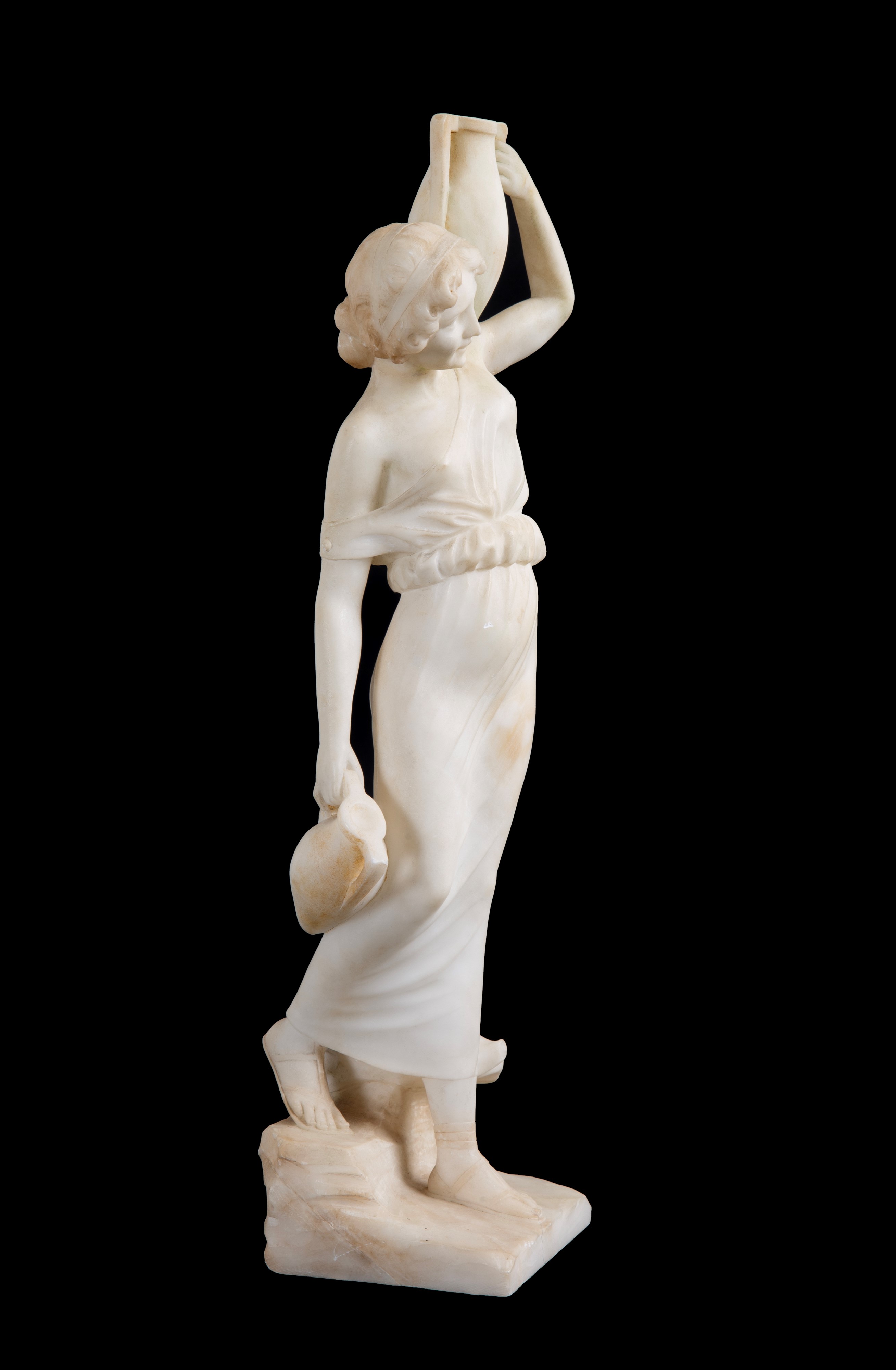 Scultura «Acquaiola», alabastro, XIX secolo