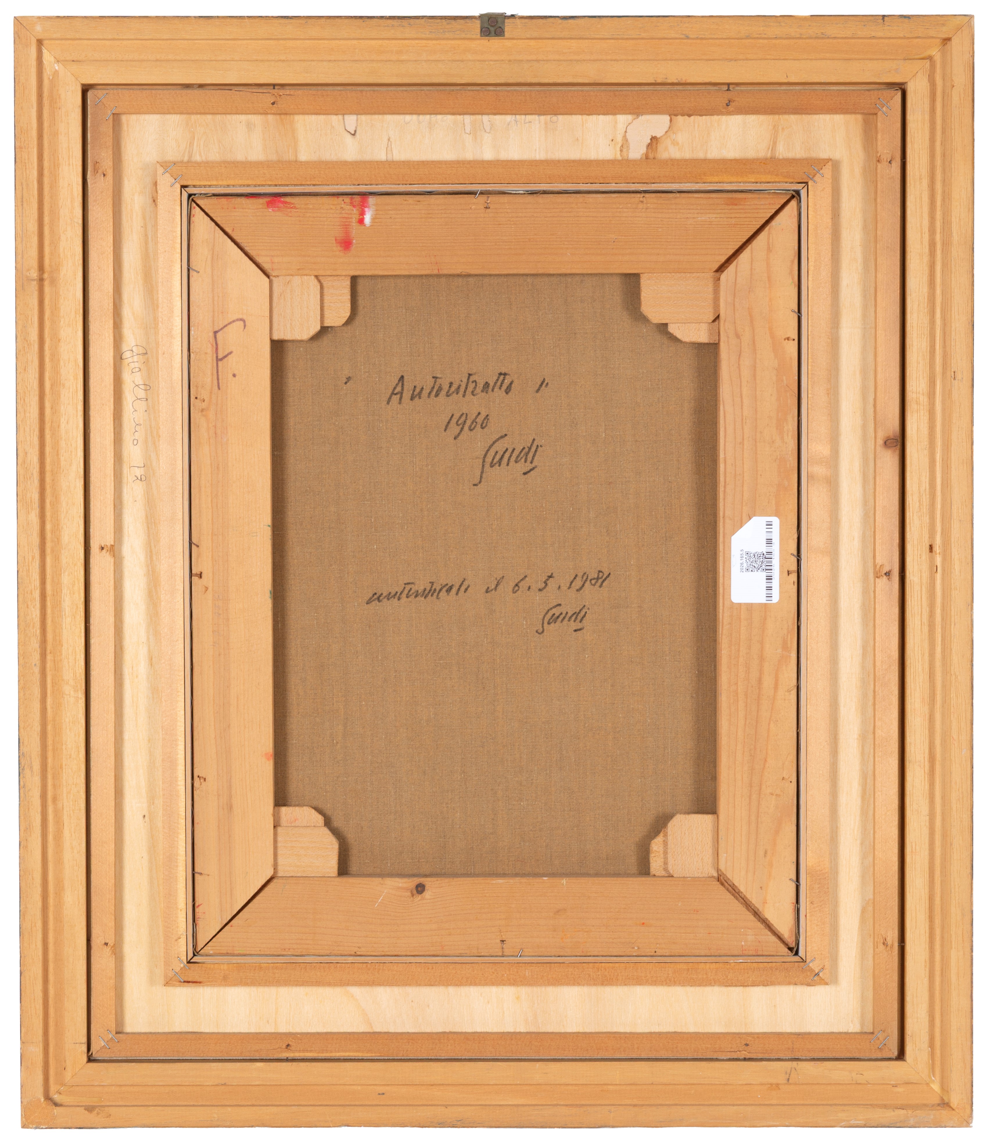 Virgilio Guidi - Autoritratto, olio su tela