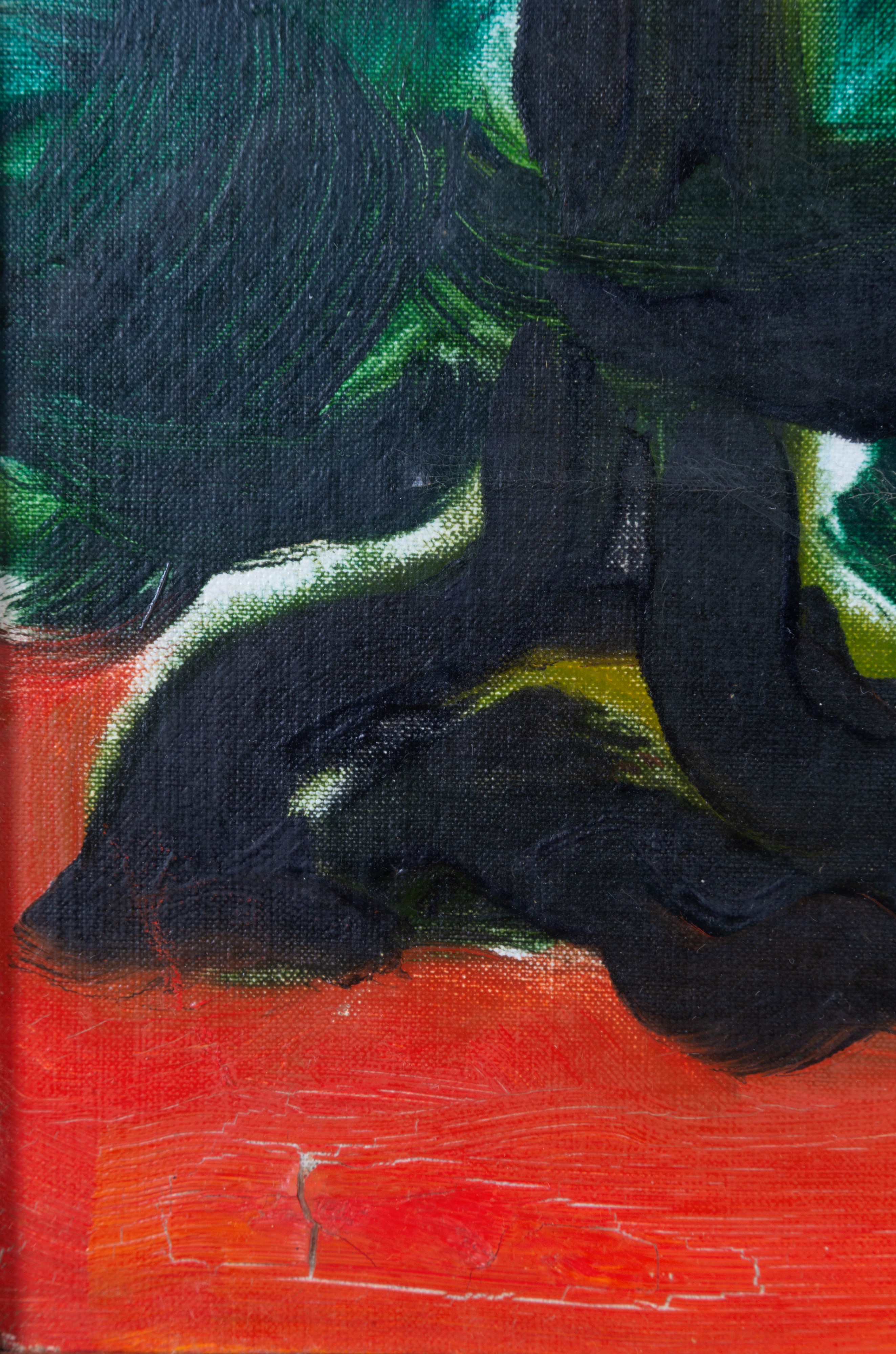 Virgilio Guidi - Gli alberi, olio su tela