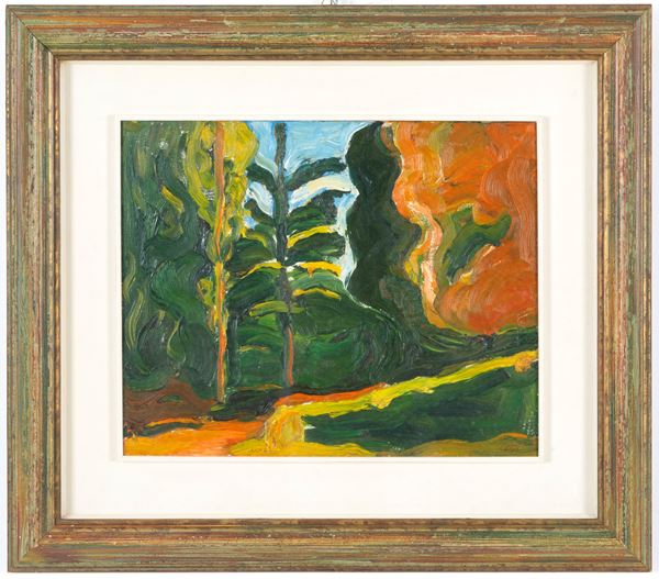 VIRGILIO GUIDI - Painting "TERRACINA"