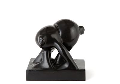 Scultura in marmo nero