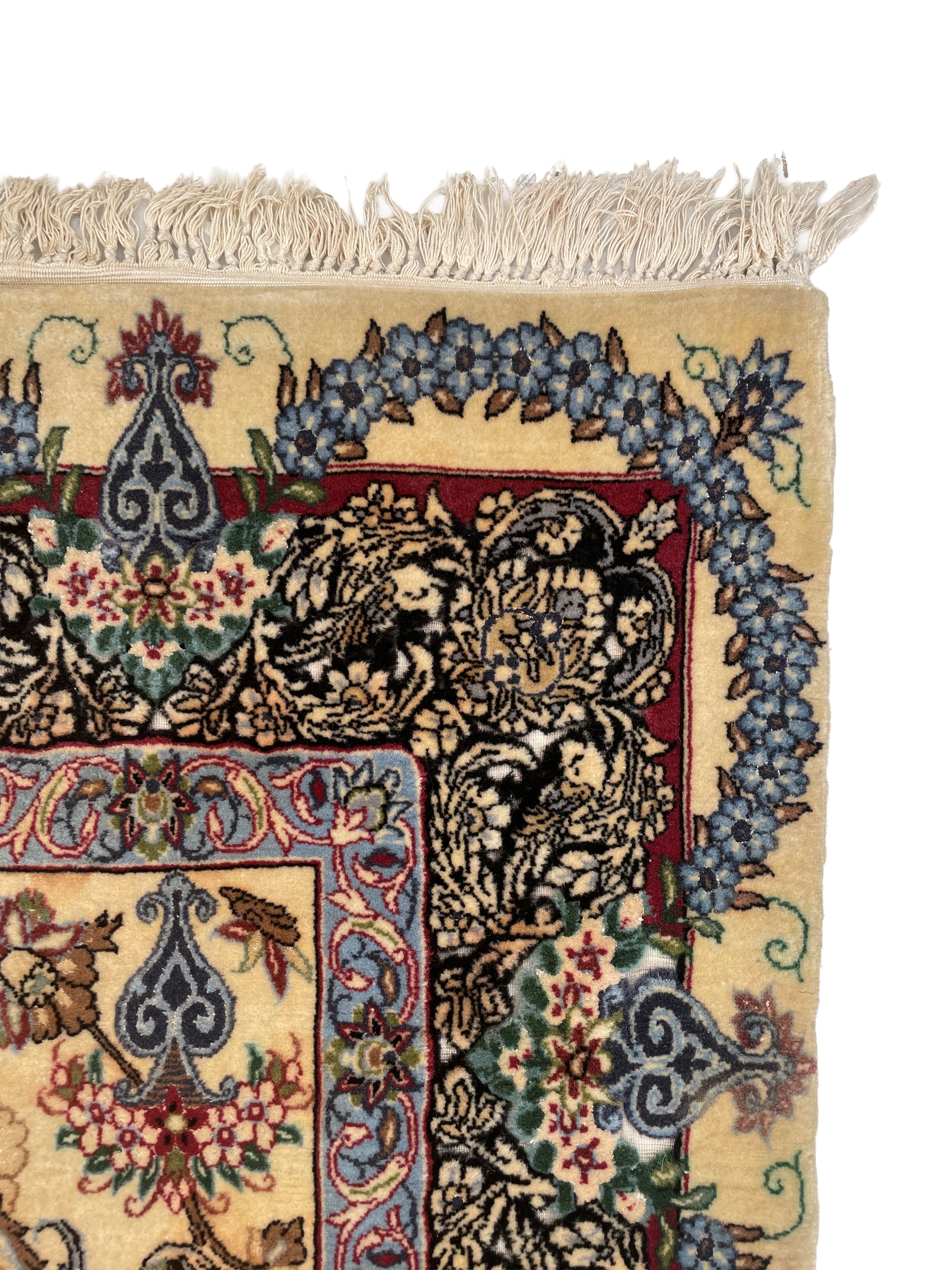 Tappeto di Isfahan, Persia, extra fine in lana e seta