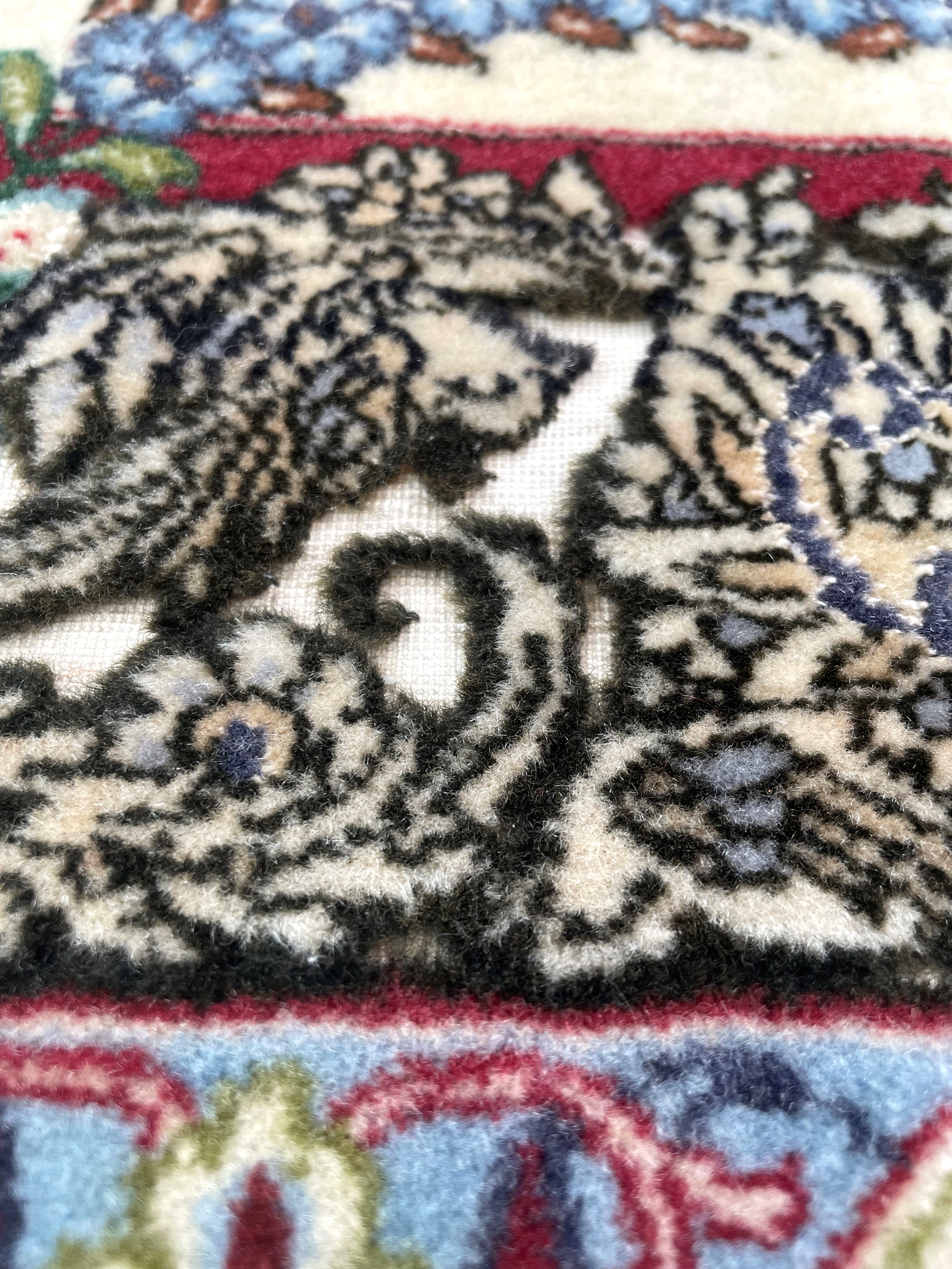 Tappeto di Isfahan, Persia, extra fine in lana e seta