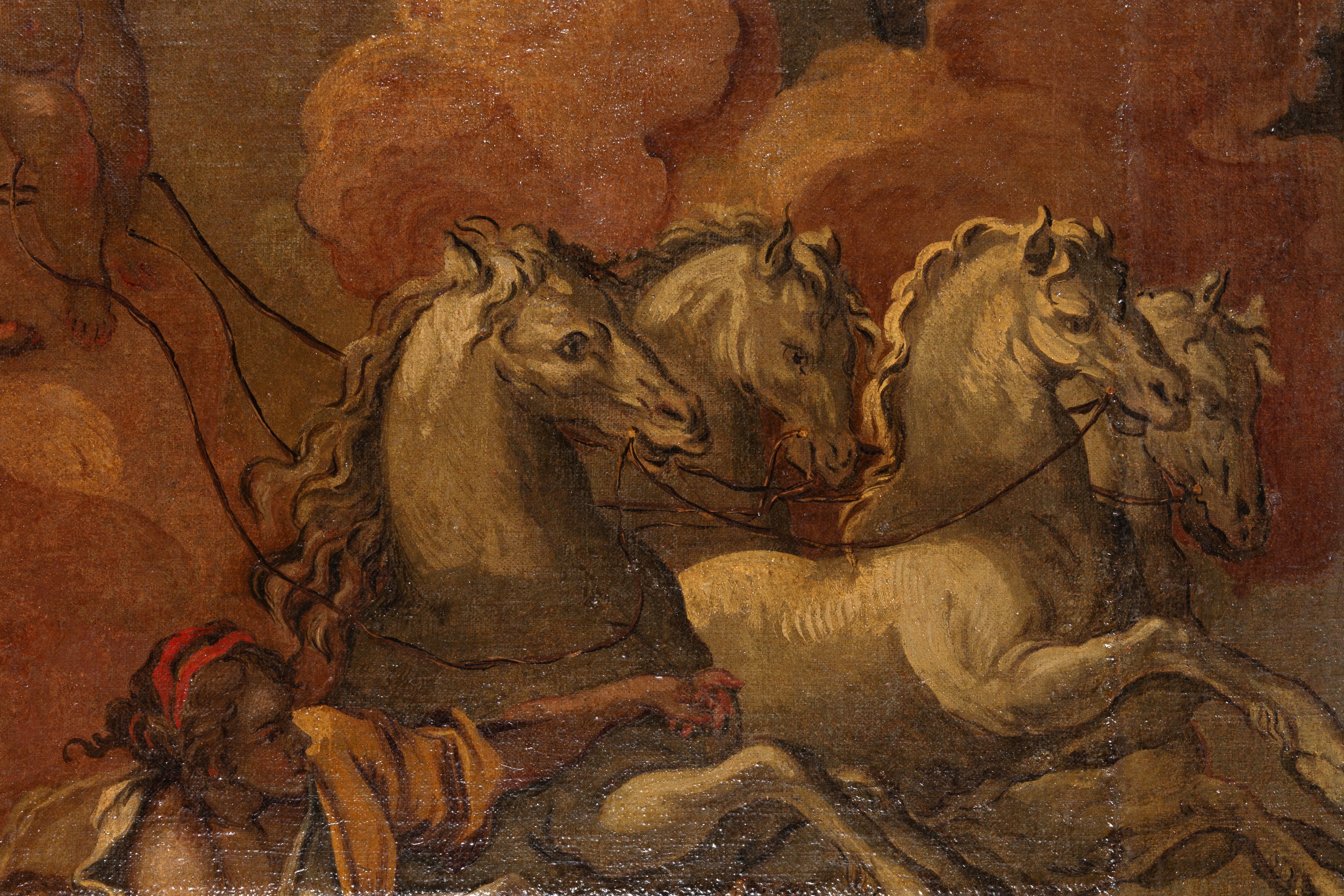 Filippo Comerio - Il carro di Apollo, dipinto olio su tela
