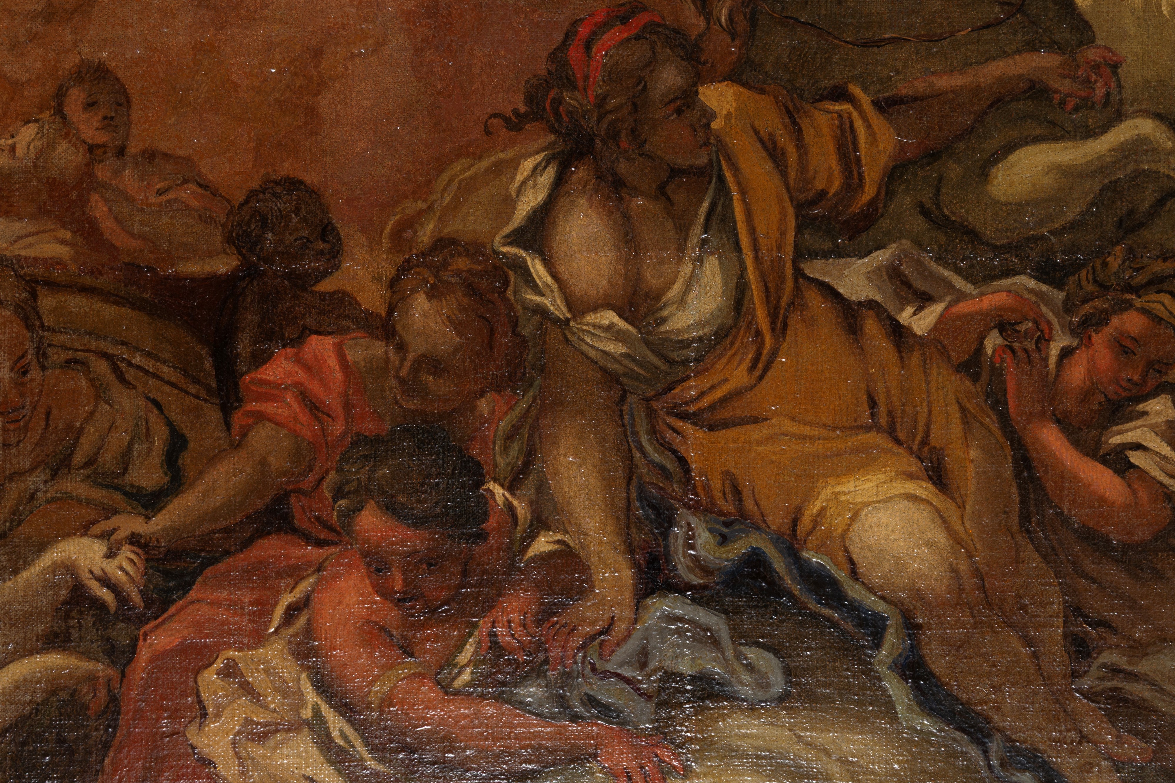 Filippo Comerio - Il carro di Apollo, dipinto olio su tela