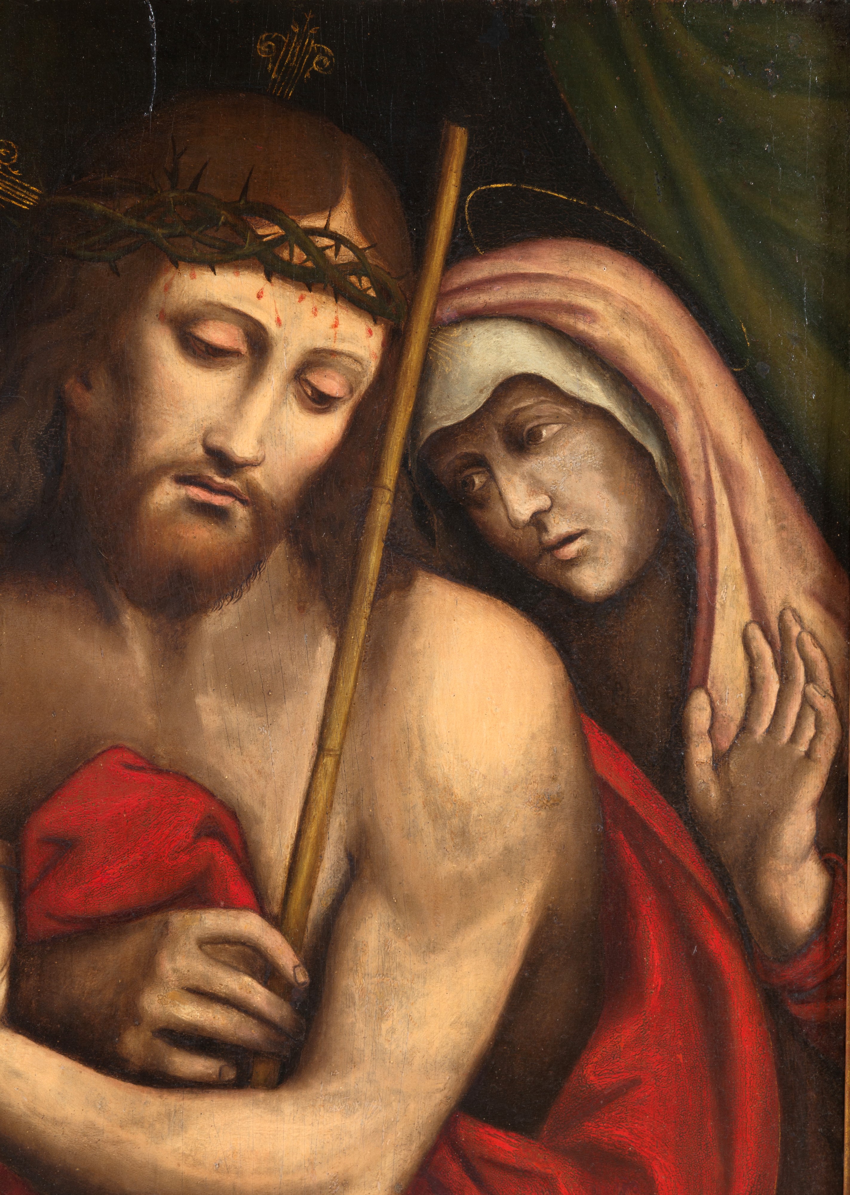 Ecce Homo, dipinto olio su tavola, XVII secolo