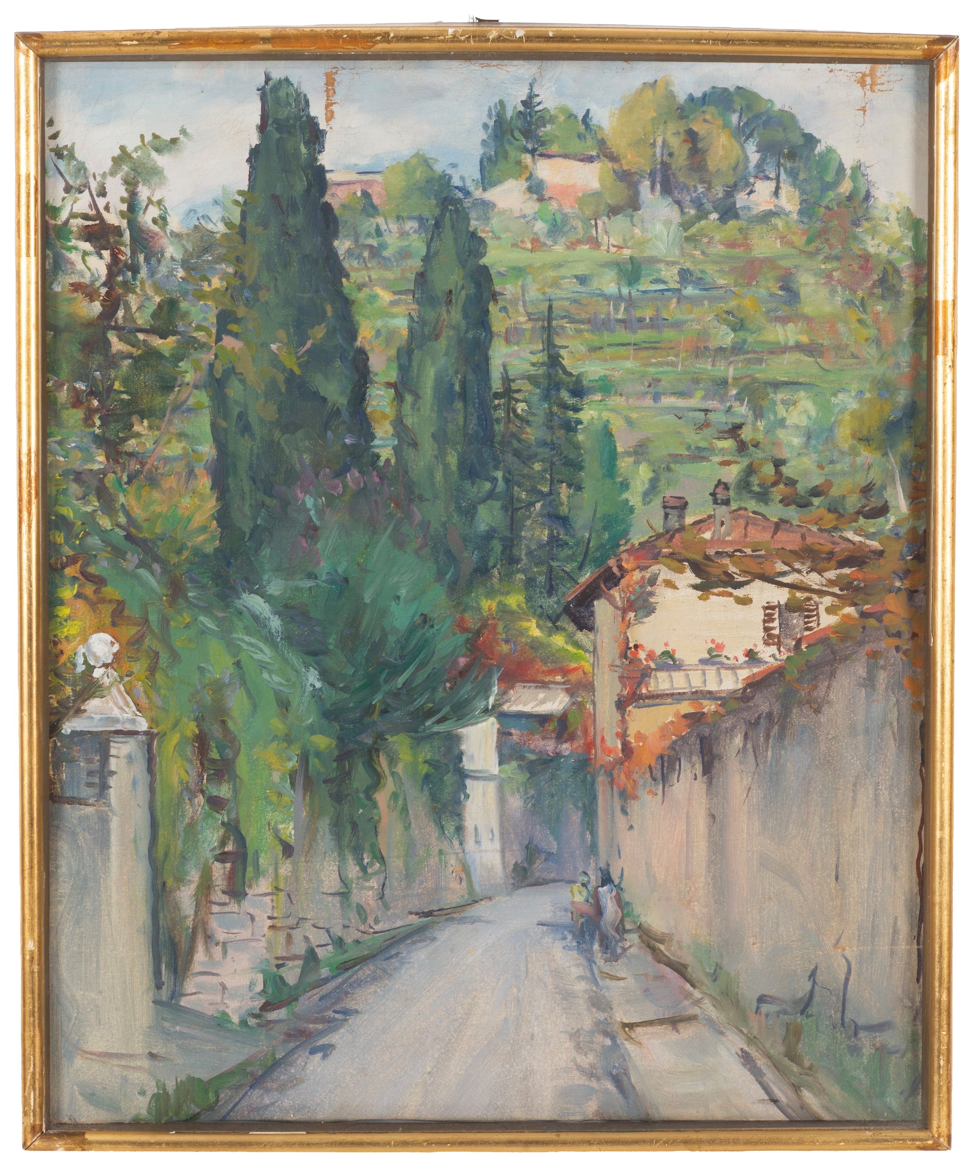 Paolo Punzo - Due dipinti “Bergamo Alta” (olio su tela)