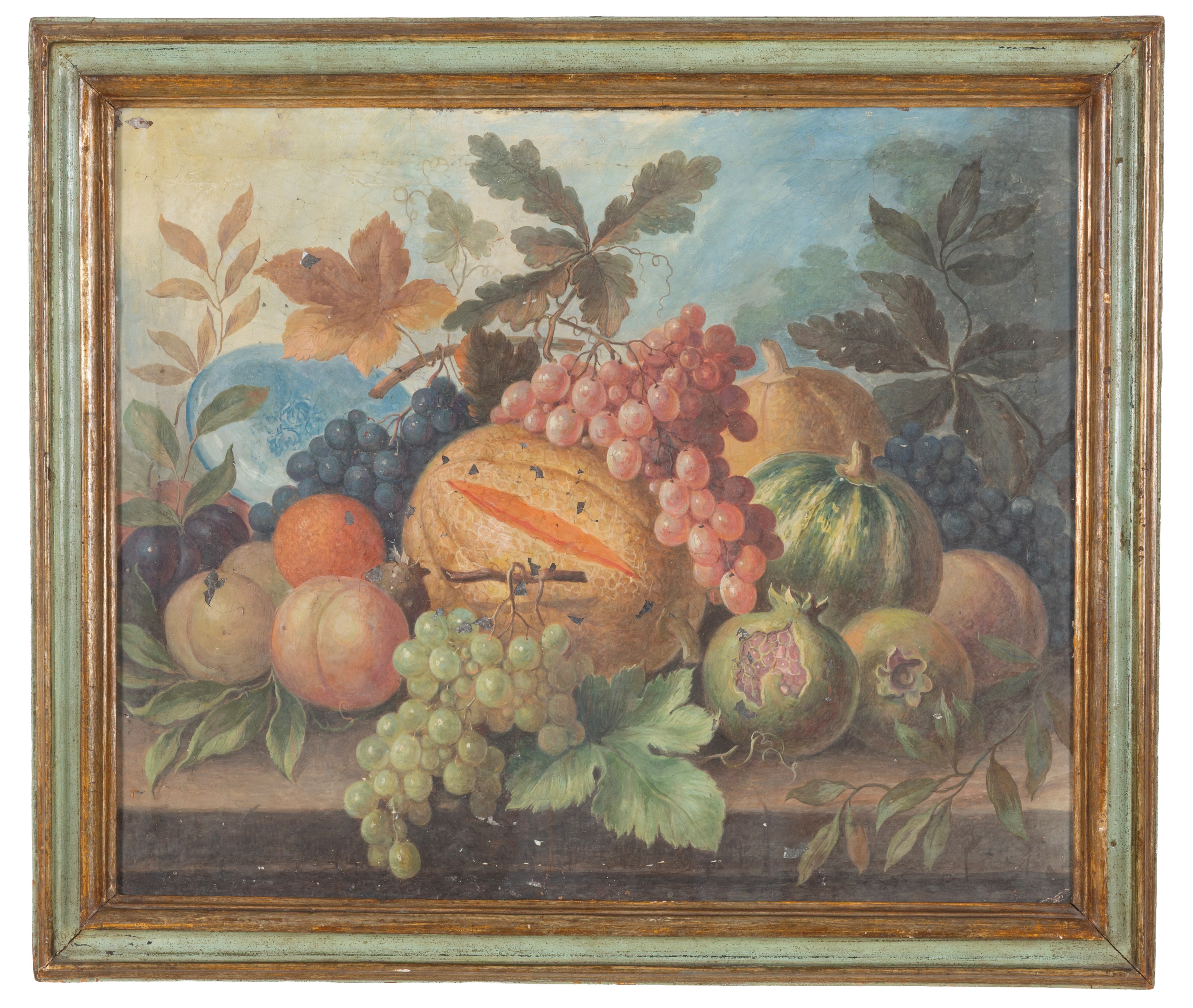 Dipinti di natura morta, tempera su tela, XVIII secolo