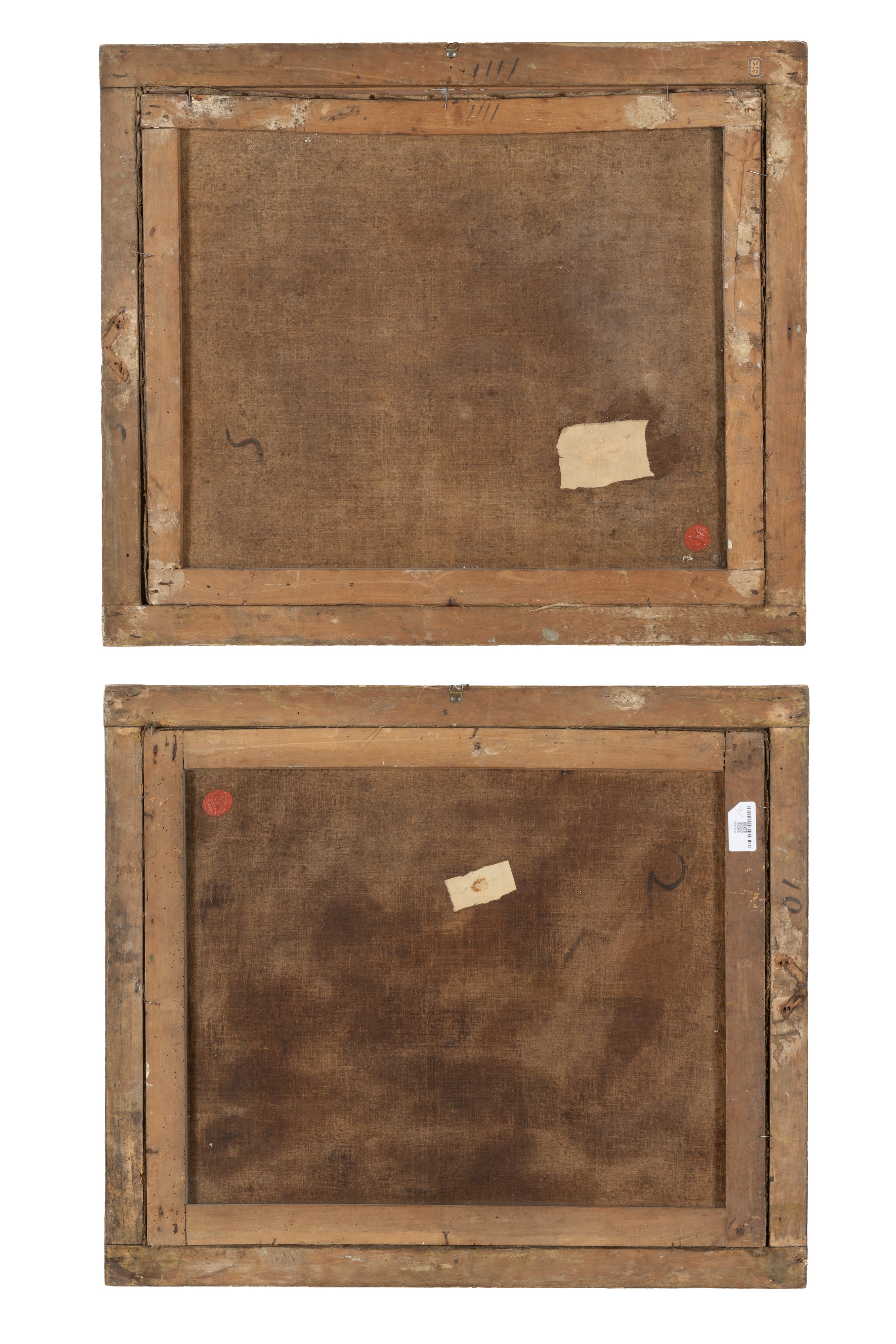 Dipinti di natura morta, tempera su tela, XVIII secolo