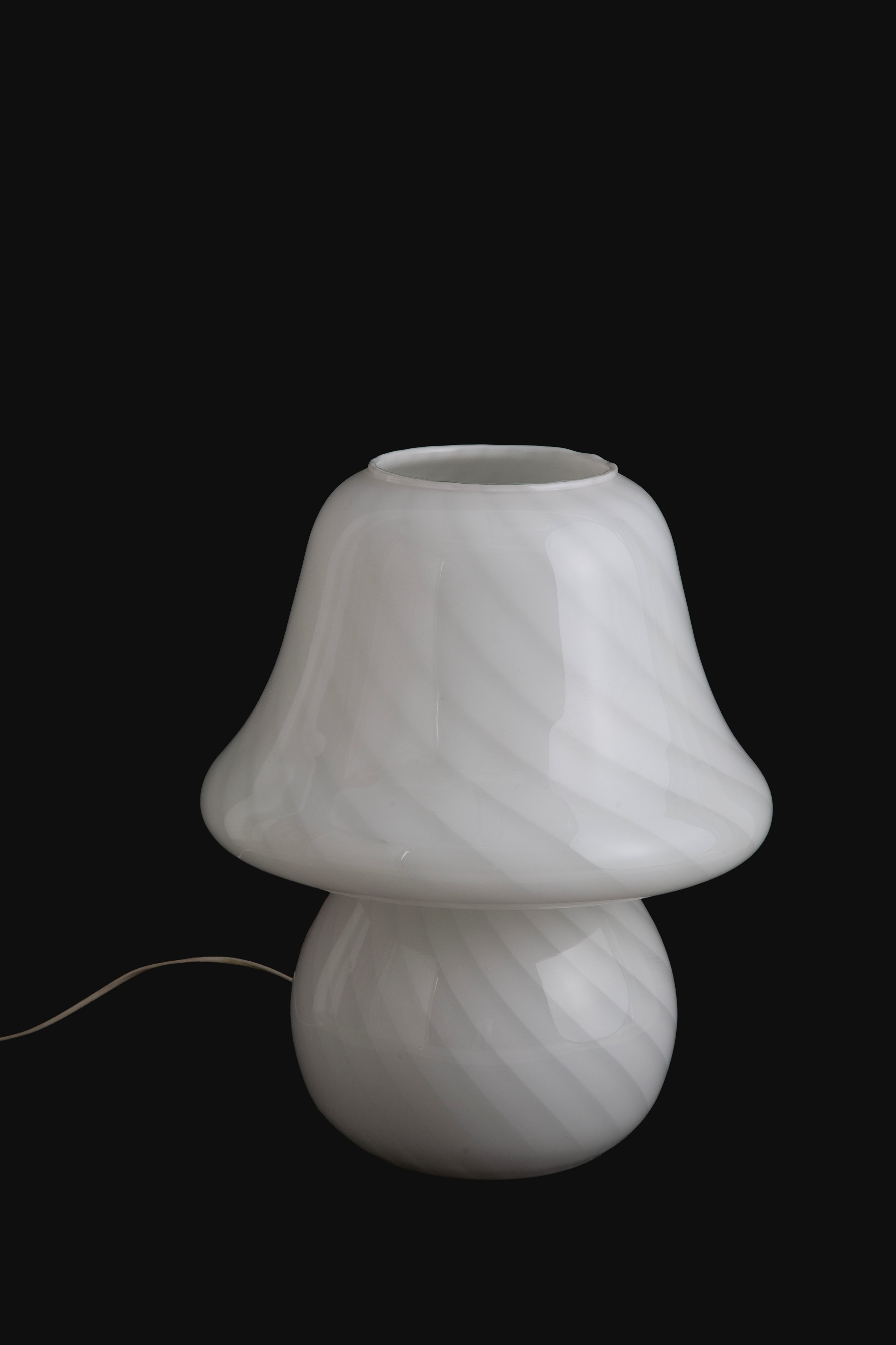 Lampada a fungo, vetro di Murano, anni ’70