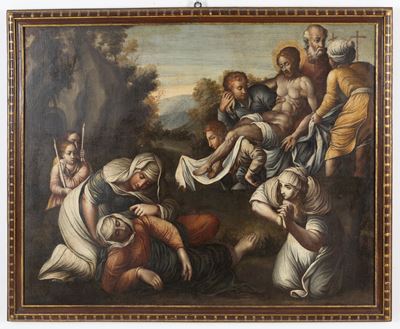 Deposizione di Cristo, olio su tela, XVII secolo