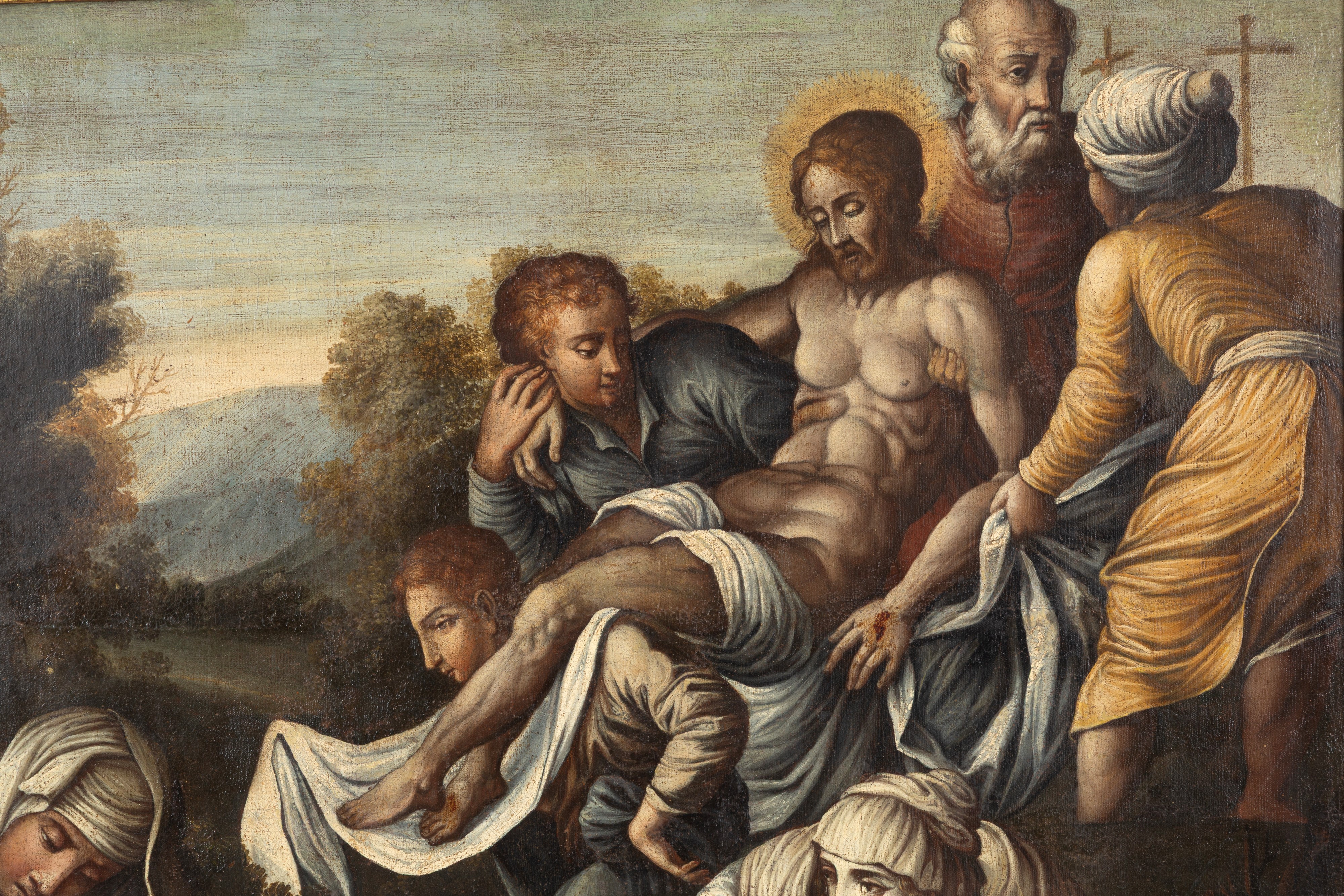 Deposizione di Cristo, olio su tela, XVII secolo