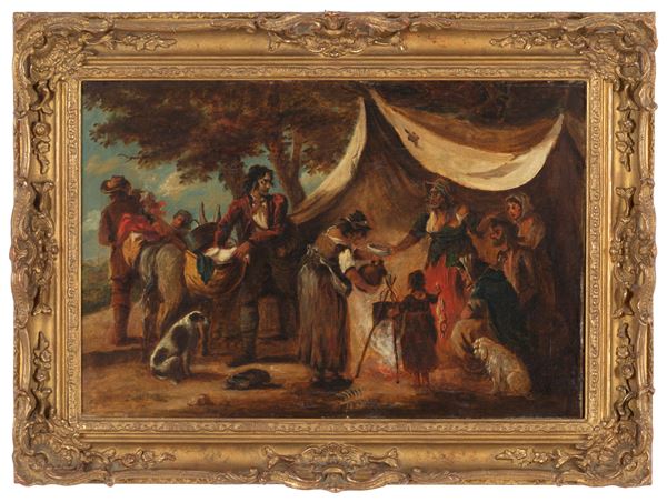 Painting "LANDSCAPE WITH GYPSIES"