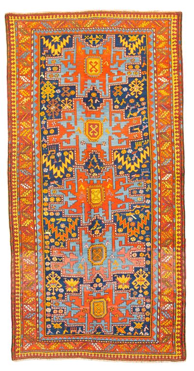 Tappeto Kazak, disegno Lesghy, Caucaso, inizi XX secolo