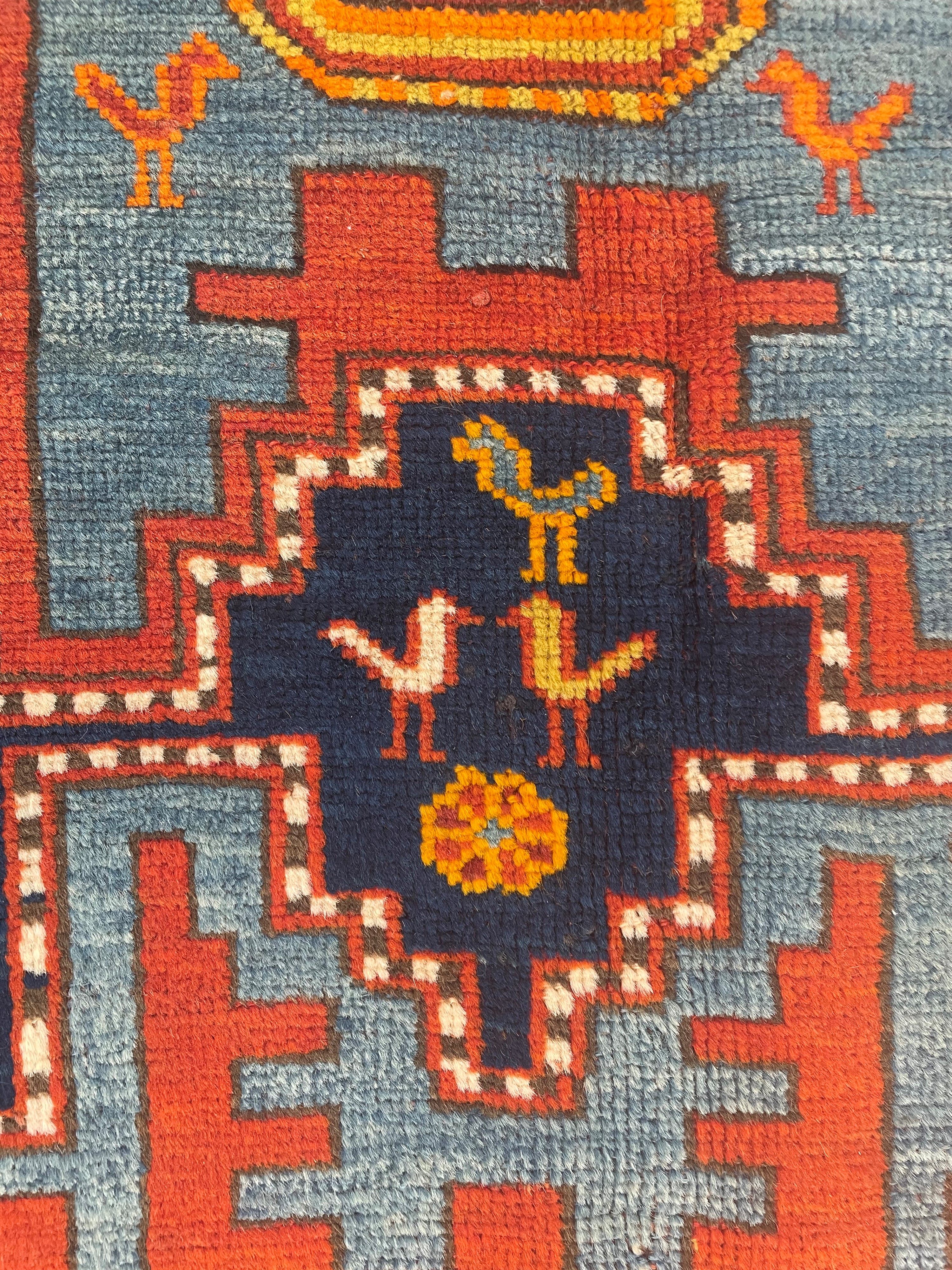 Tappeto Kazak, disegno Lesghy, Caucaso, inizi XX secolo