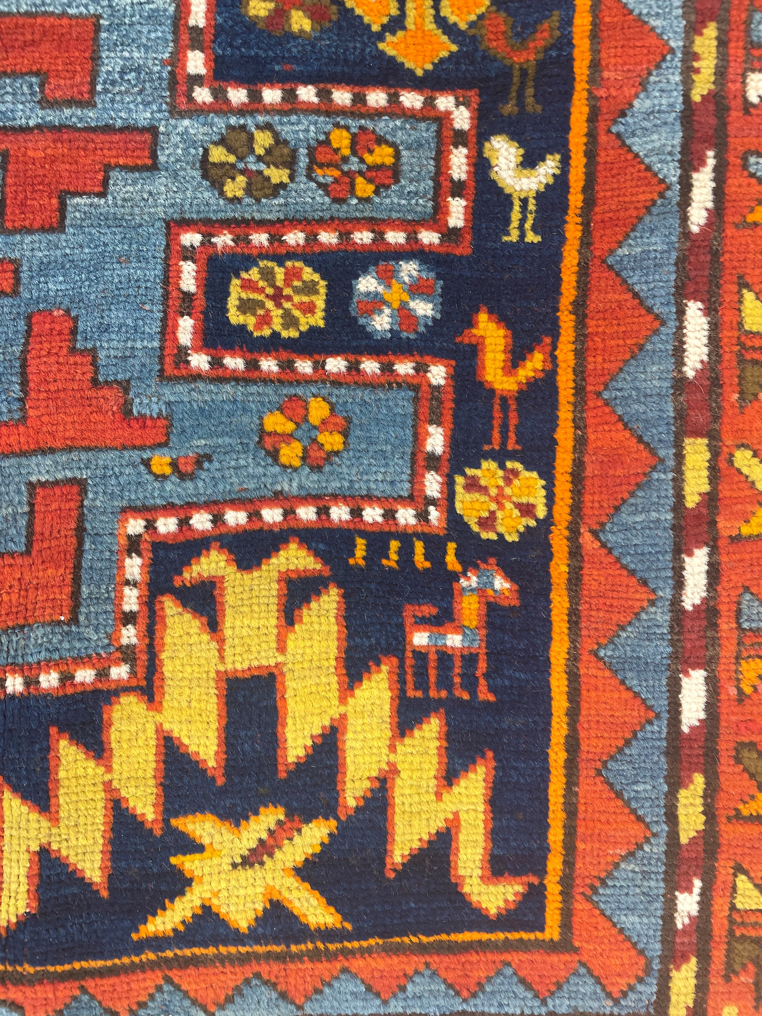 Tappeto Kazak, disegno Lesghy, Caucaso, inizi XX secolo